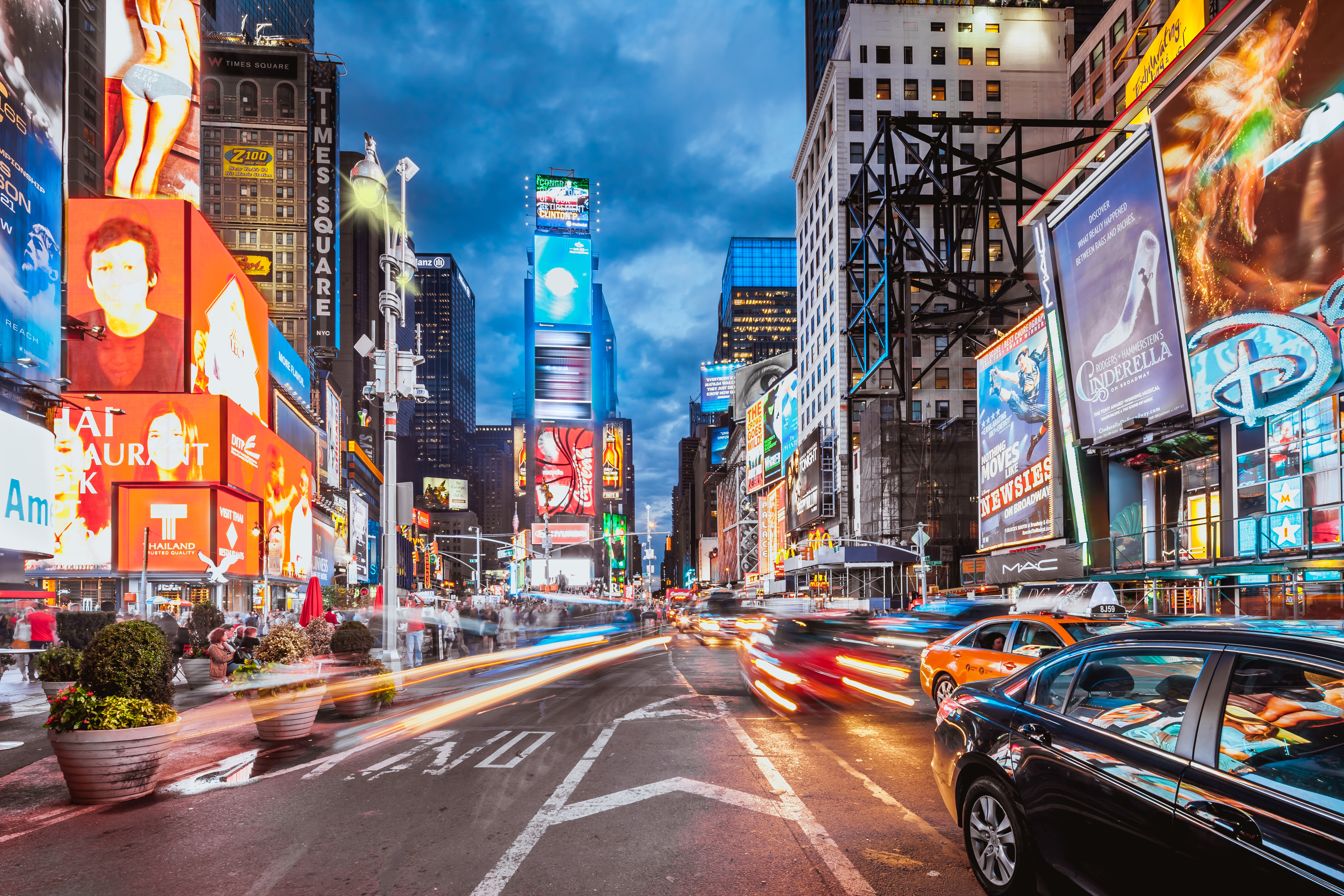 Times Square in New York City.