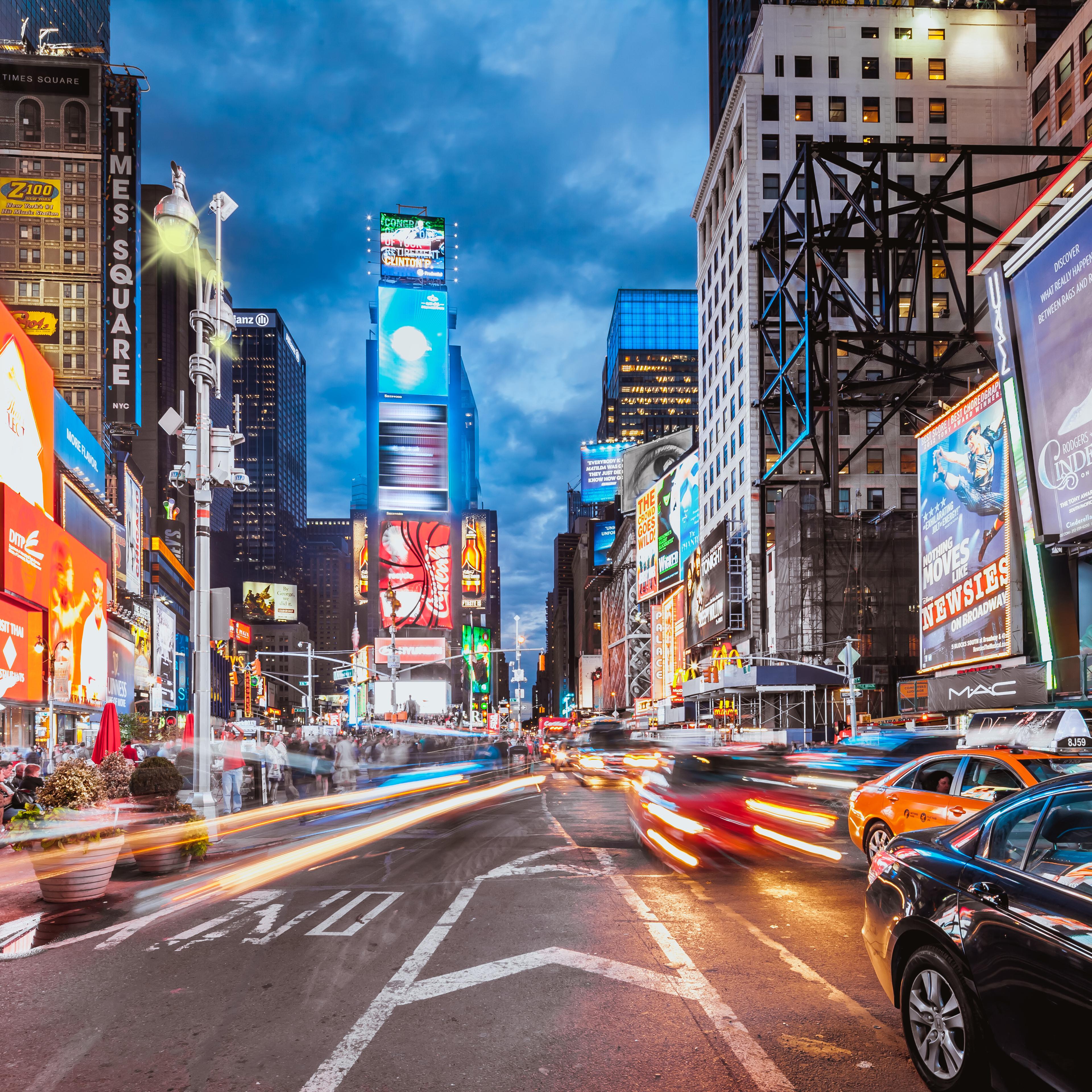 Times Square in New York City.