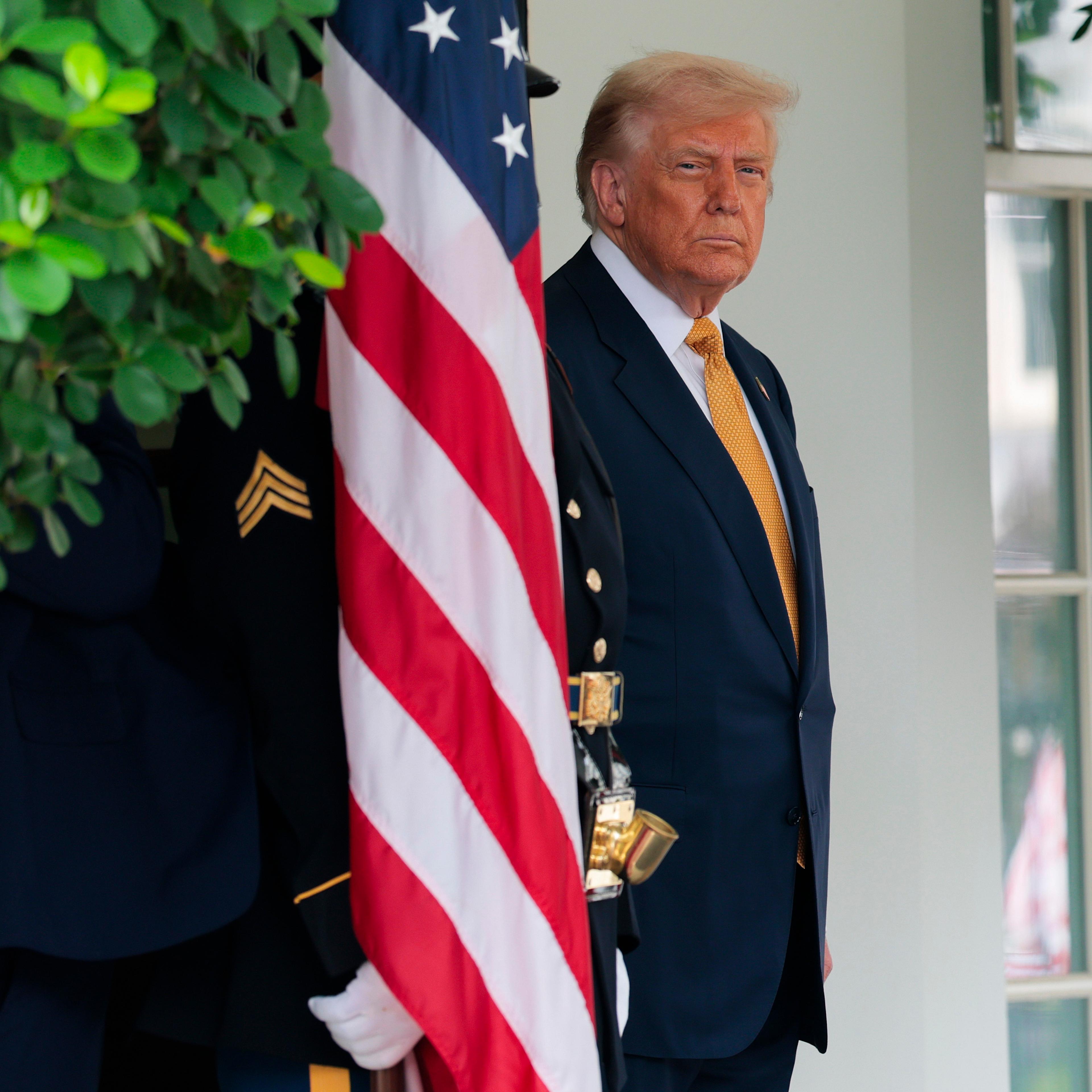 President Trump Meets With Visiting Crown Prince Of Bahrain