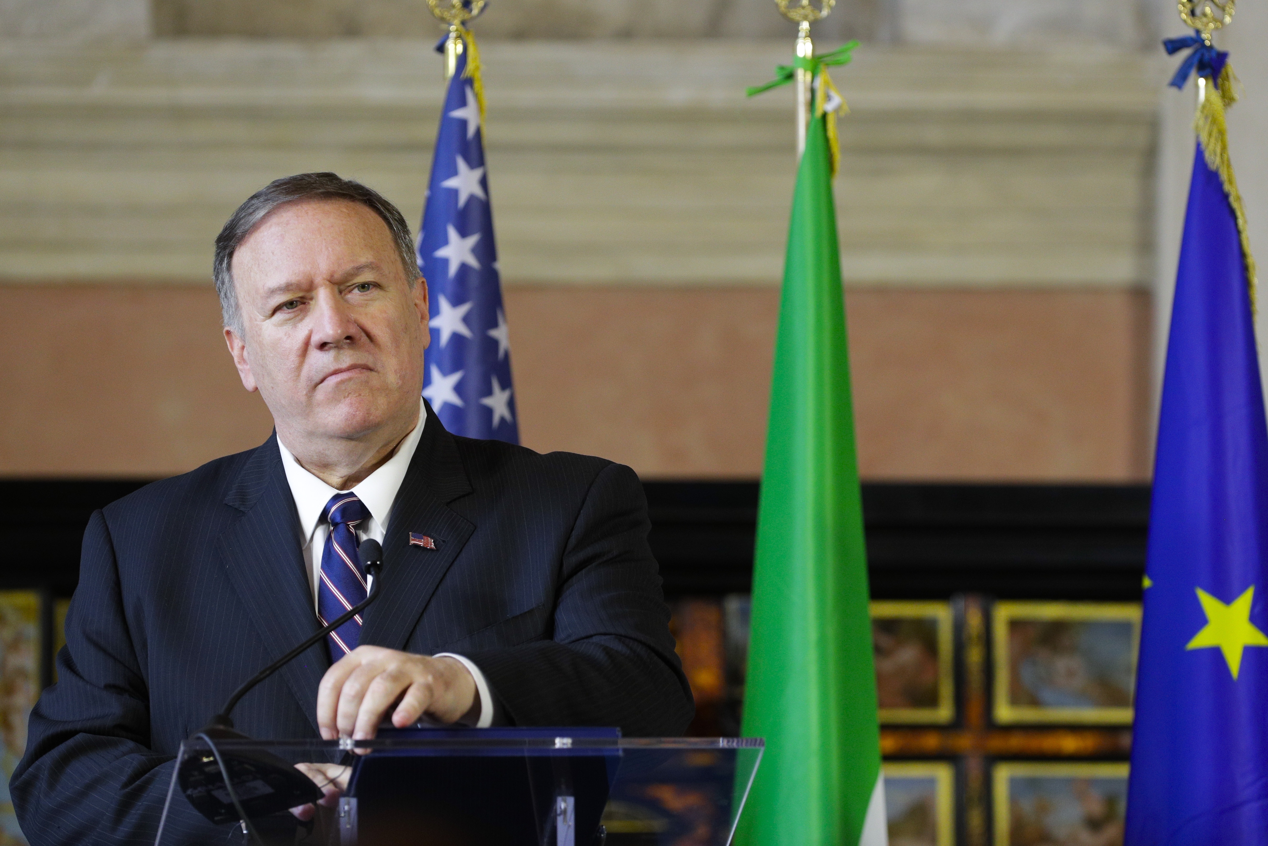 Italy United States Pompeo