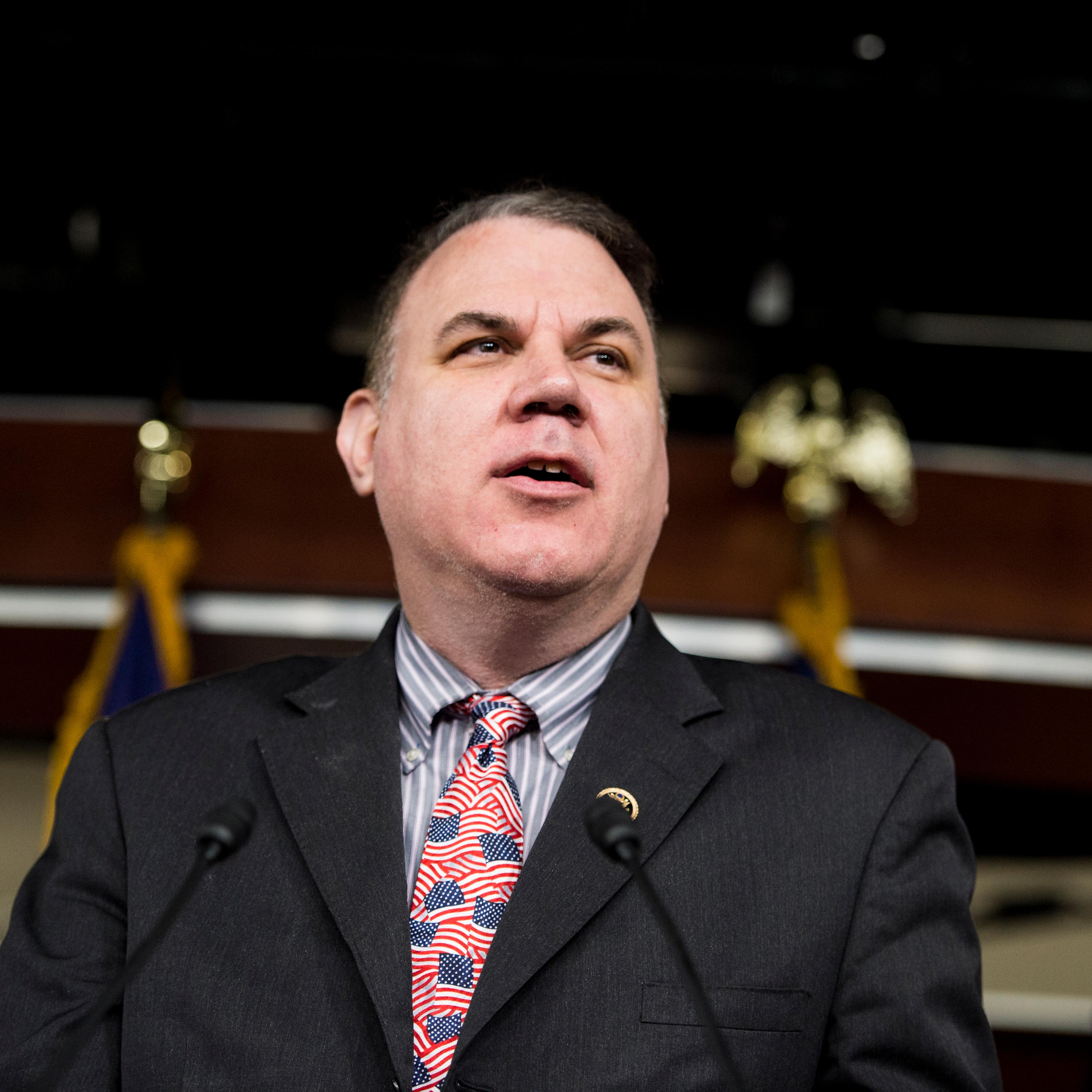 Rep. Alan Grayson, speaks during a House Democrats' news conference in the Capitol on Tuesday, Jan. 13, 2015.