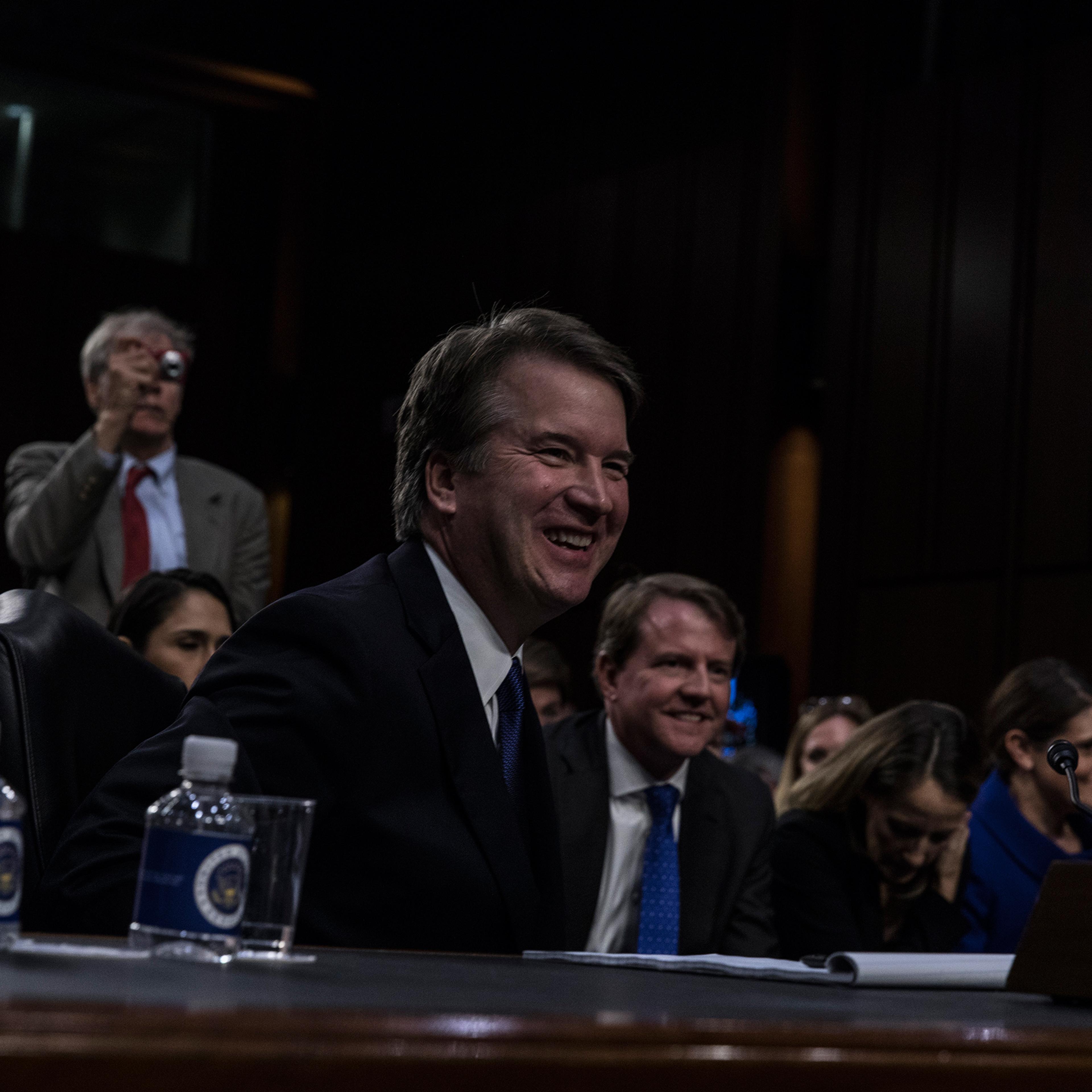 Supreme Court nominee Judge Brett Kavanaugh appears before the Senate Judiciary Committee during his Supreme Court confirmation hearing on Capitol Hill, September 4, 2018 in Washington, DC.