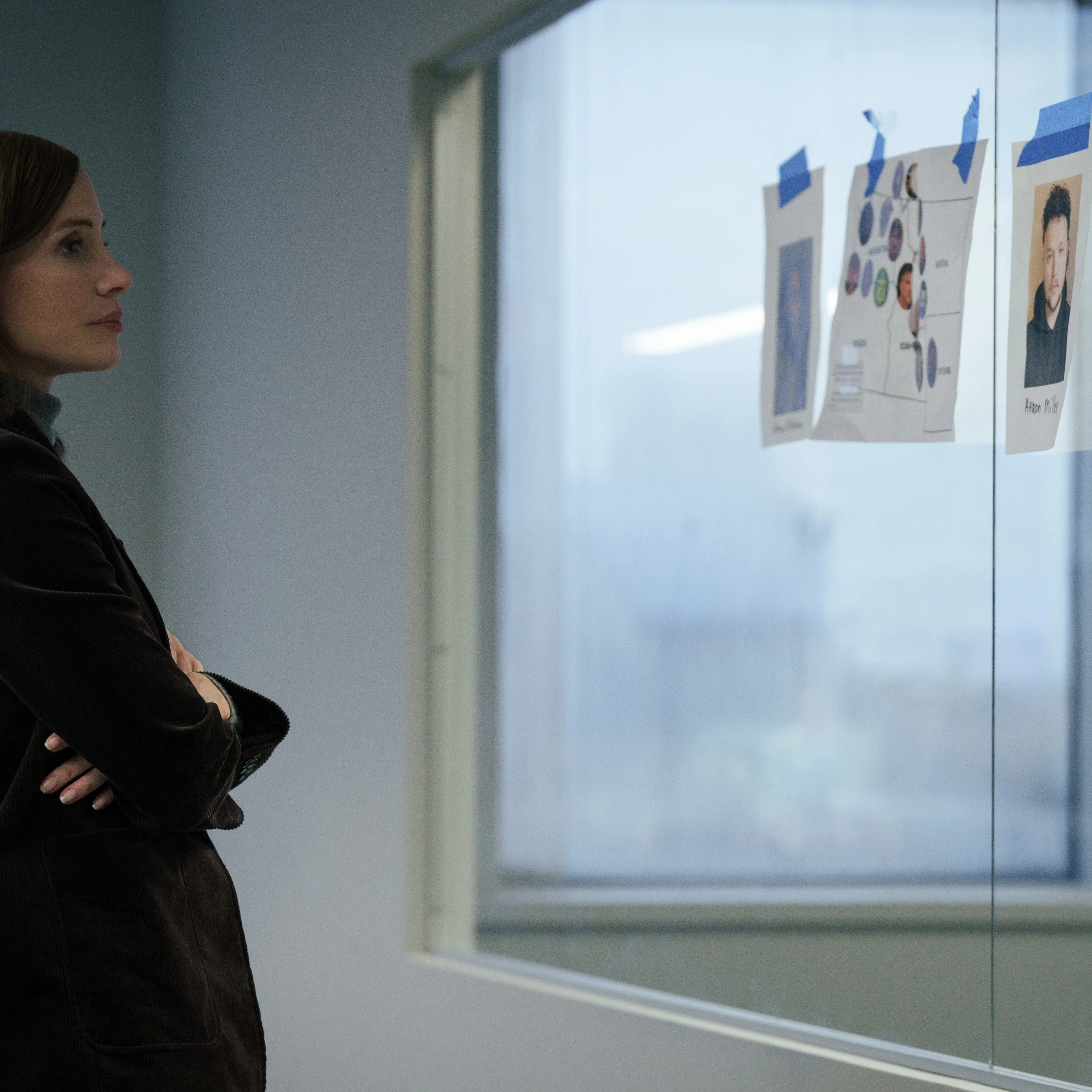 Jessica Chastain stars in the upcoming Apple TV+ series <i>The Savant</i>.