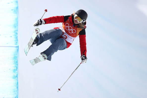 Freeskier Elizabeth Swaney competes in the PyeongChang 2018 Winter Olympics