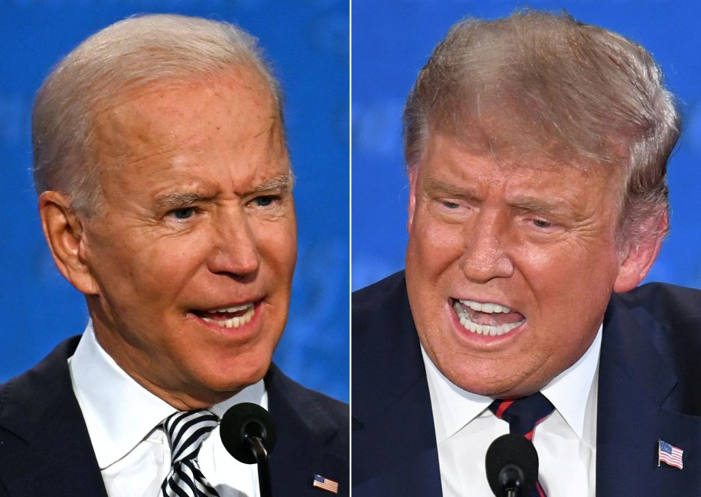 trump biden insults interruptions debate