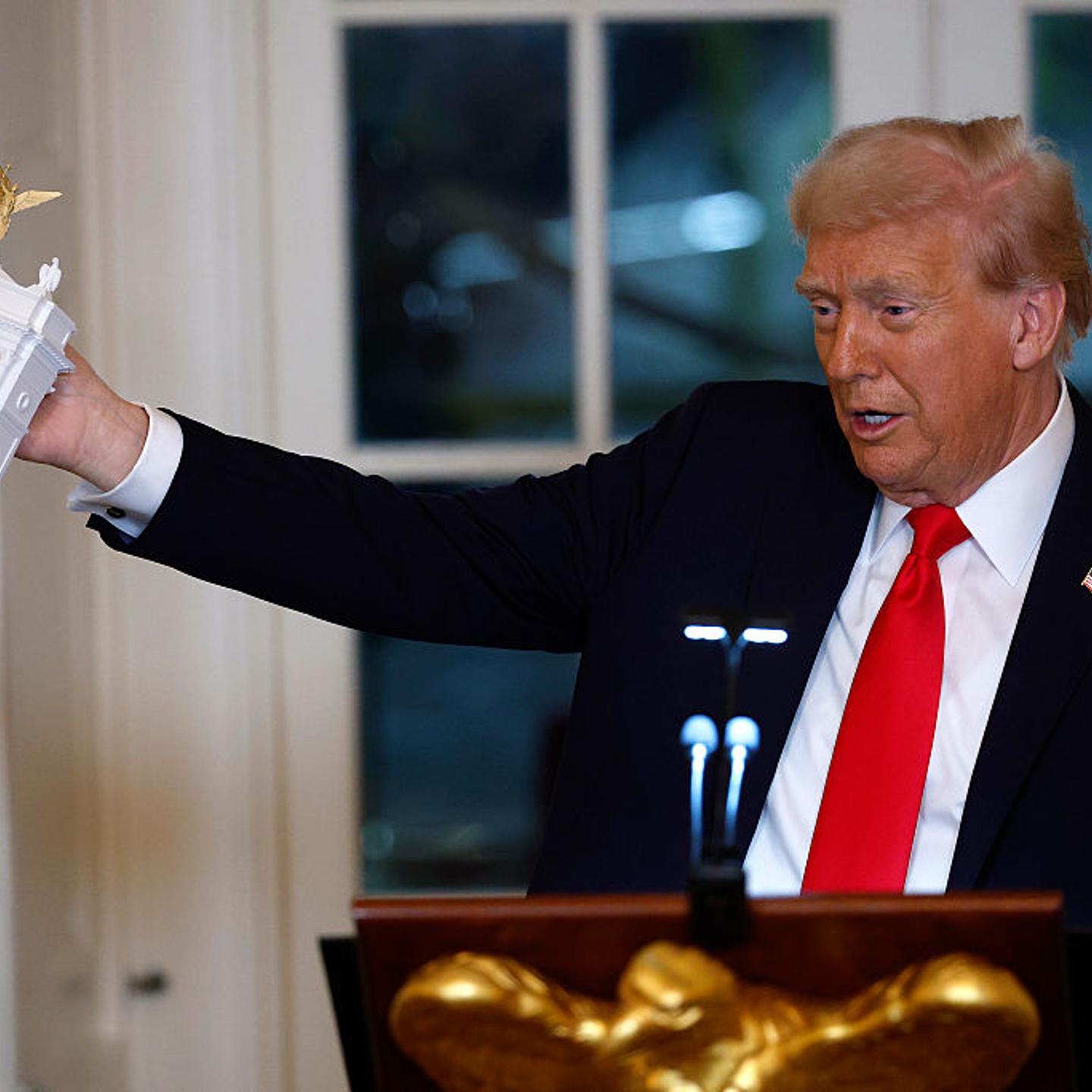 President Trump Holds Press Conference With FBI Director Kash Patel