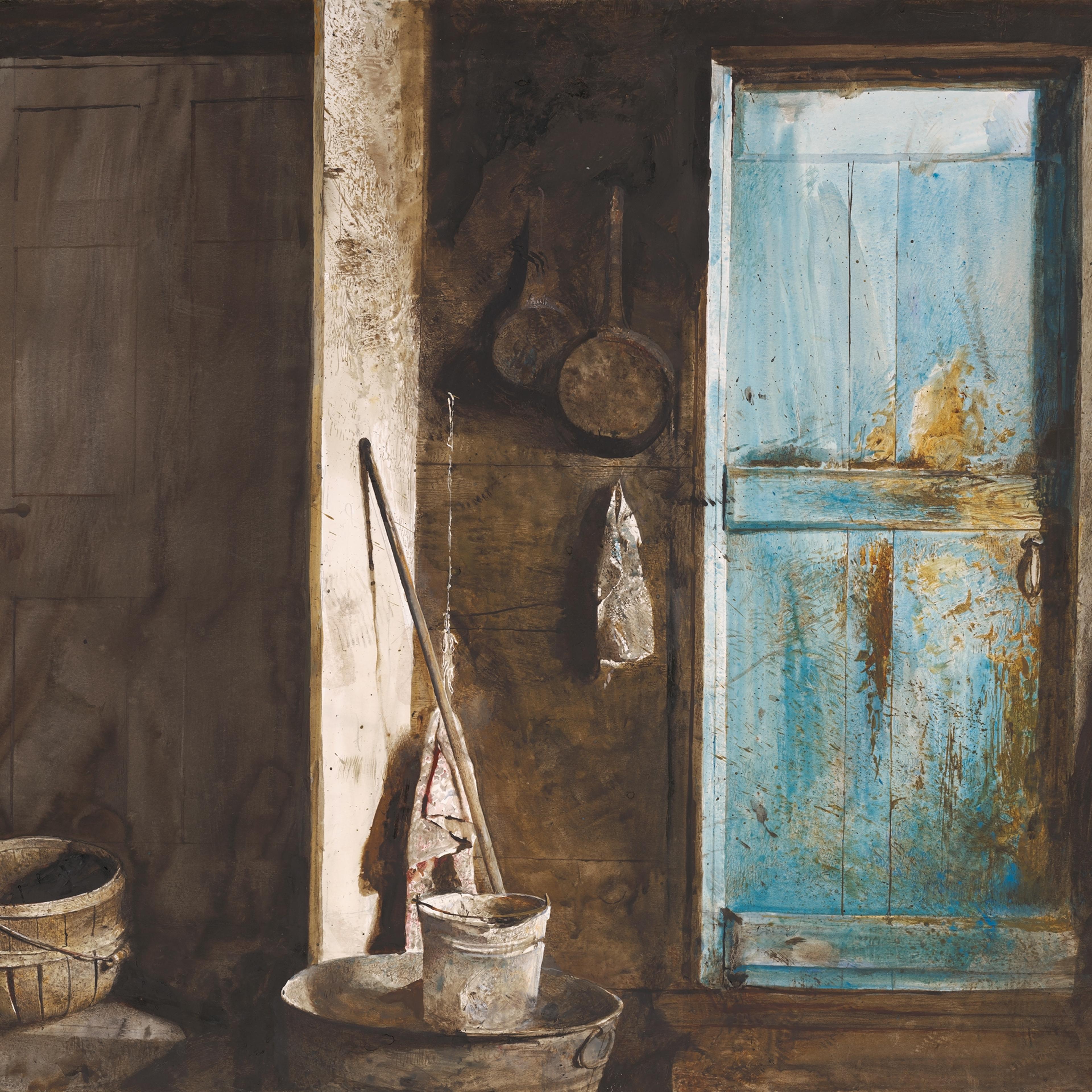 Alvaro and Christina, 1968 watercolor on paper from the Farnsworth Art Museum.