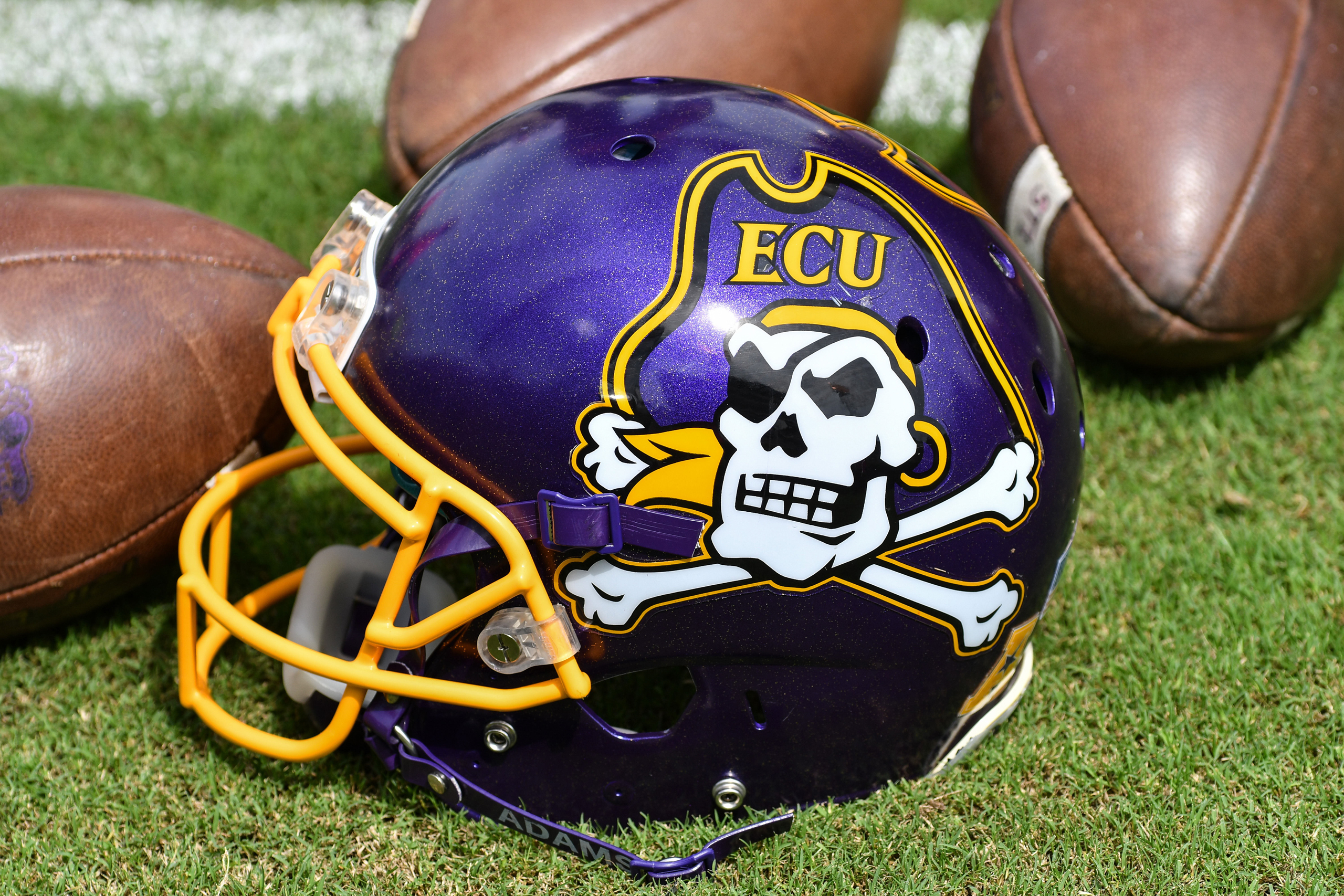October 1, 2016: East Carolina helmet in a game between the East Carolina Pirates and the Central Florida Knights at Dowdy-Ficklen Stadium in Greenville, NC. Central Florida defeated East Carolina 47 - 29. (Photograph by Greg Thompson/Icon Sportswire) (I