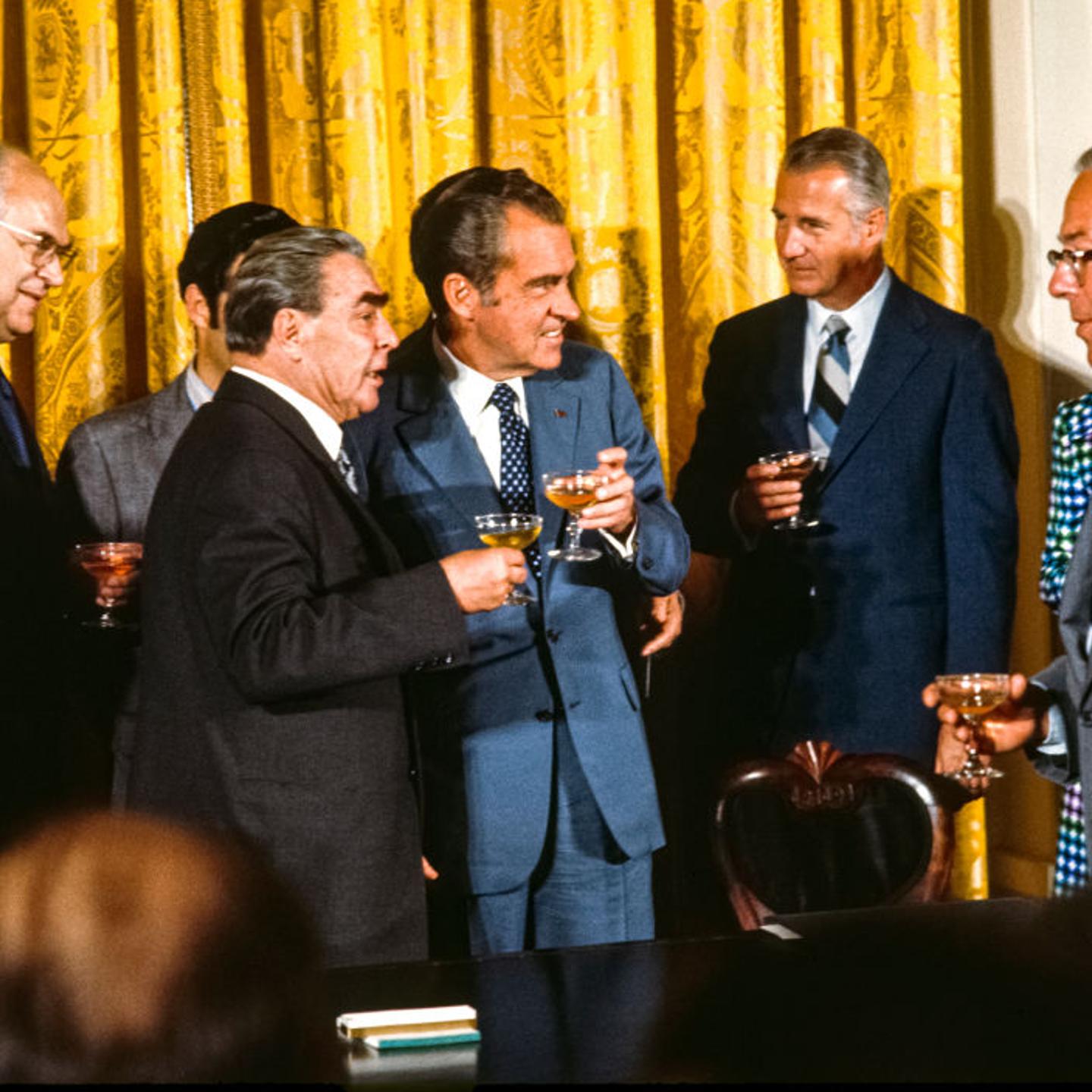 Nixon and Brezhnev Sign Agreement