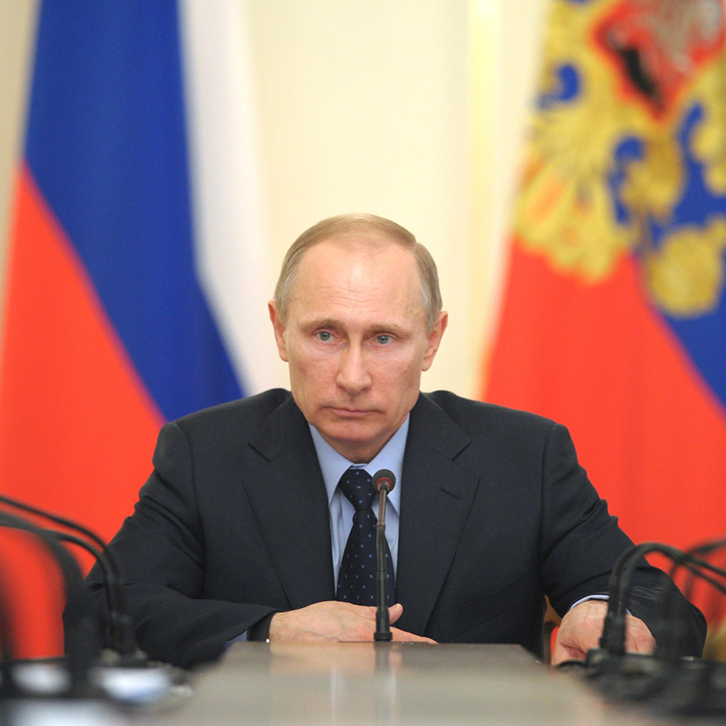 Russian President Vladimir Putin chairs Russian government meeting at Novo-Ogaryovo residence outside Moscow