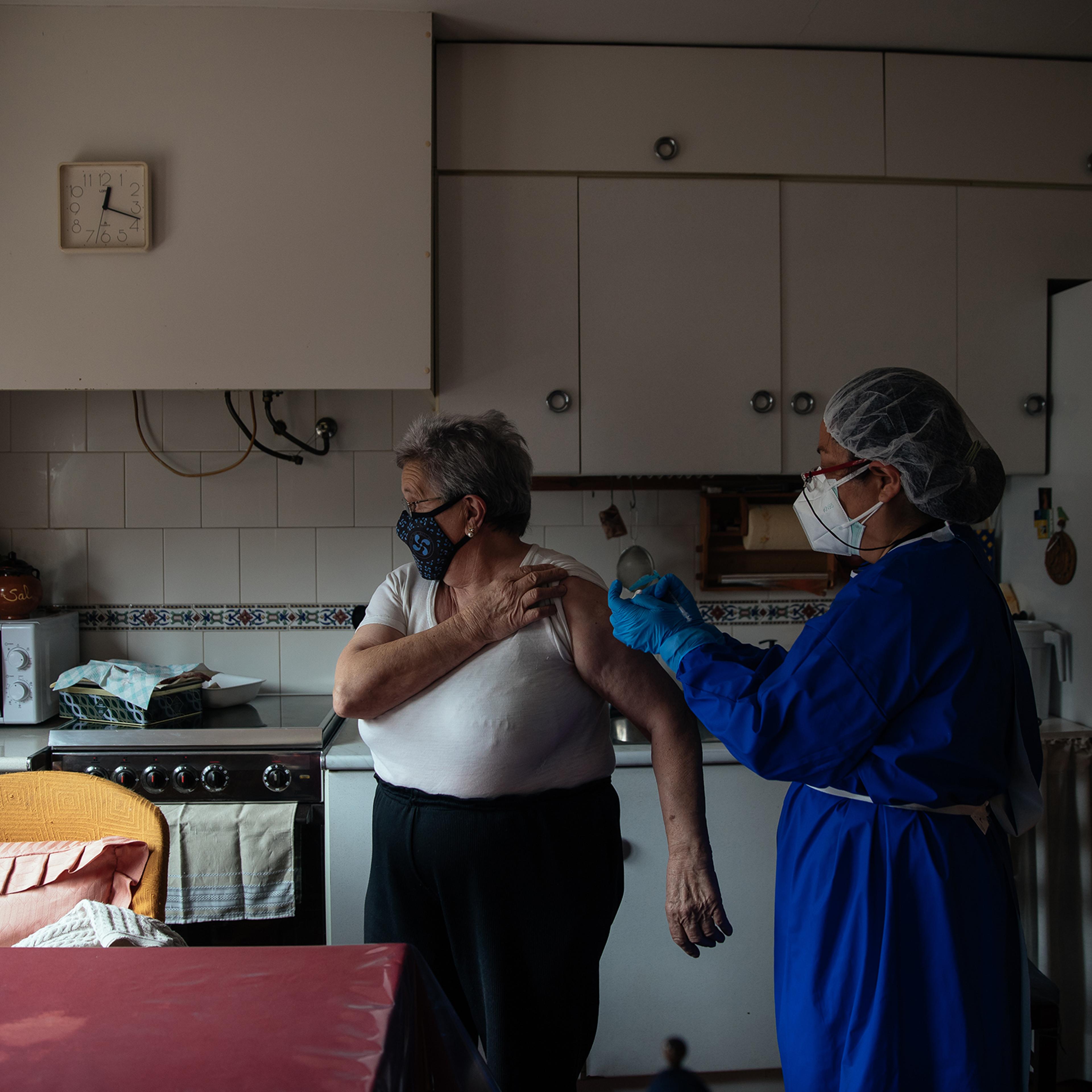 Vaccine Campaign In Rural Spain