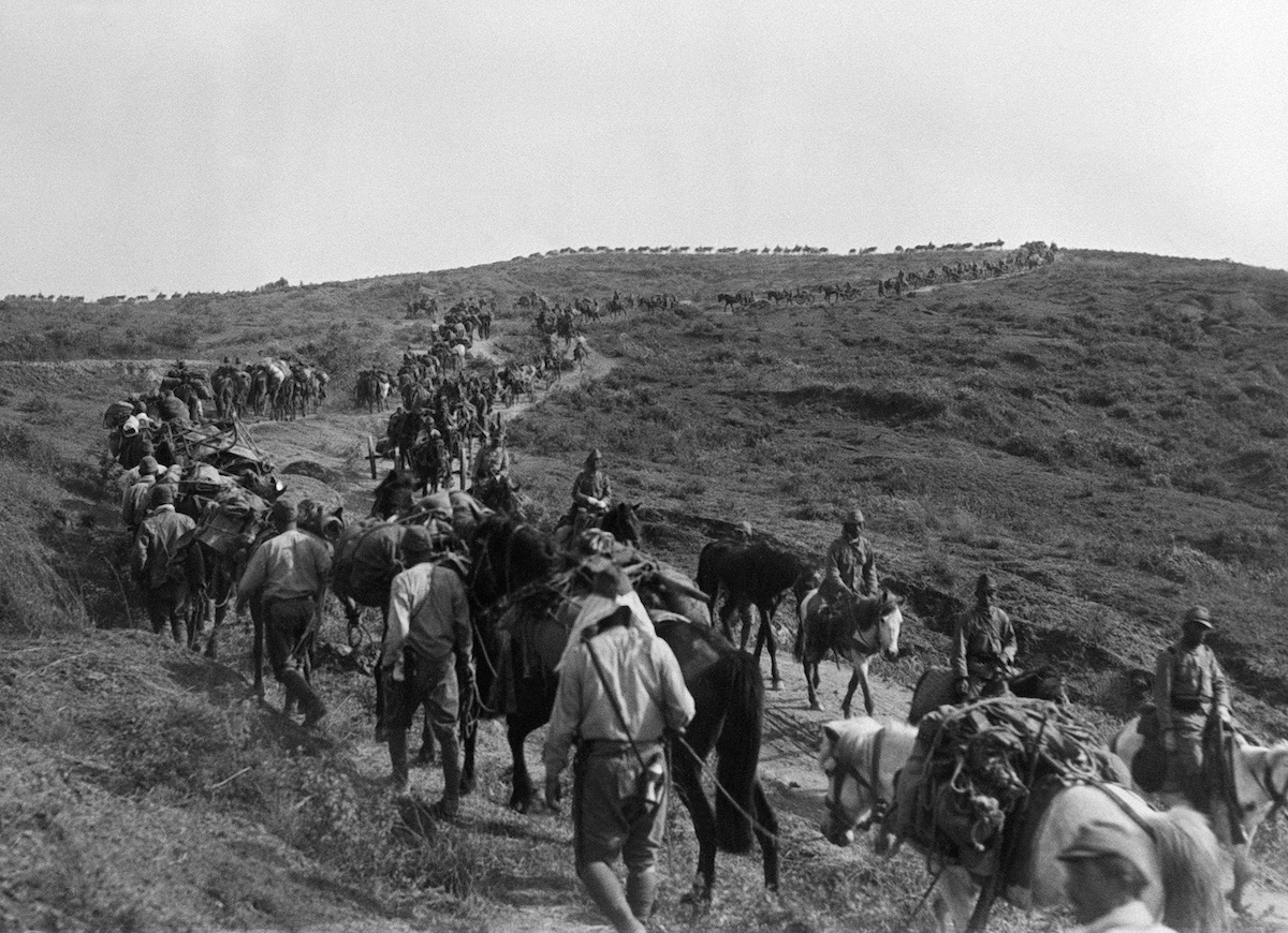 Picture dated May 1939 of Japanese troop
