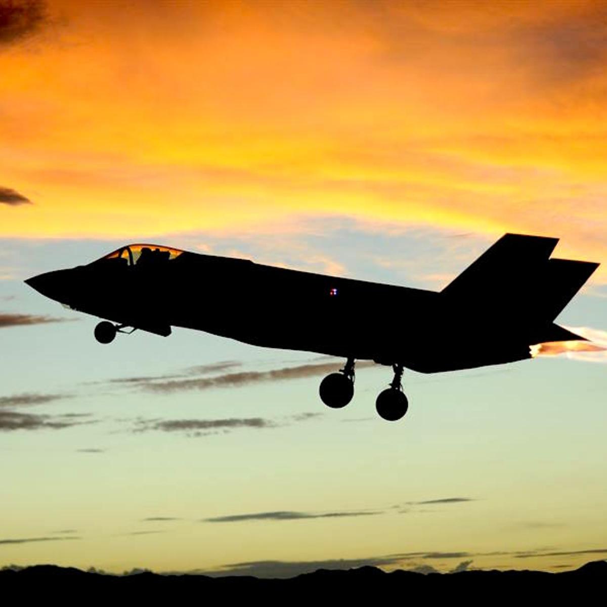 An Air Force F-35 takes off from Luke Air Force Base, Arizona.