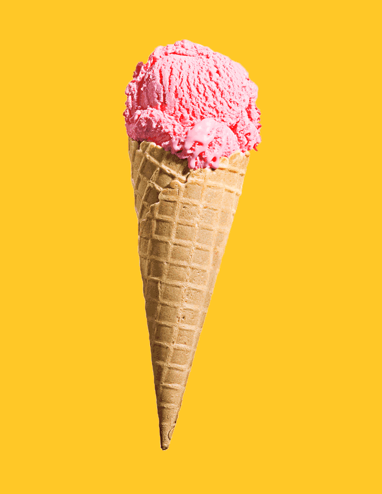 Answer: A 1/2 cup of ice cream