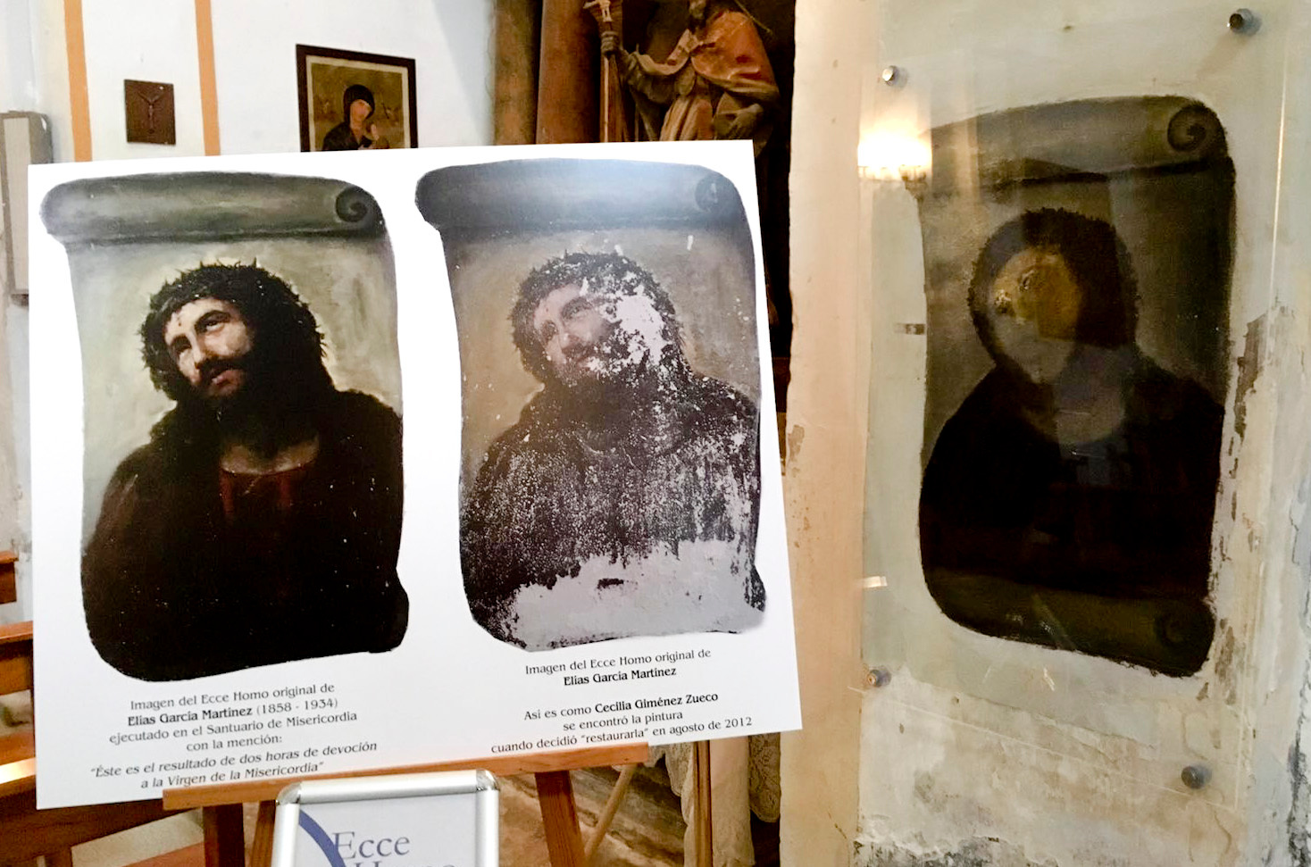 Spain Botched Restoration in Zaragoza, Spain
