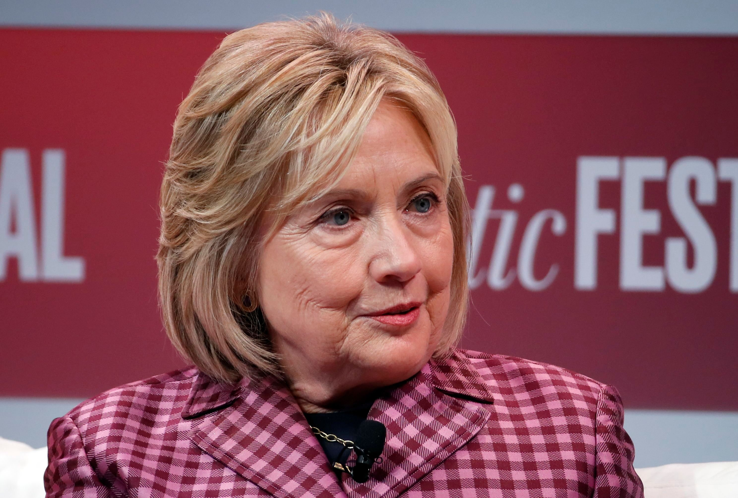 Hillary Clinton speaks at the Atlantic Festival