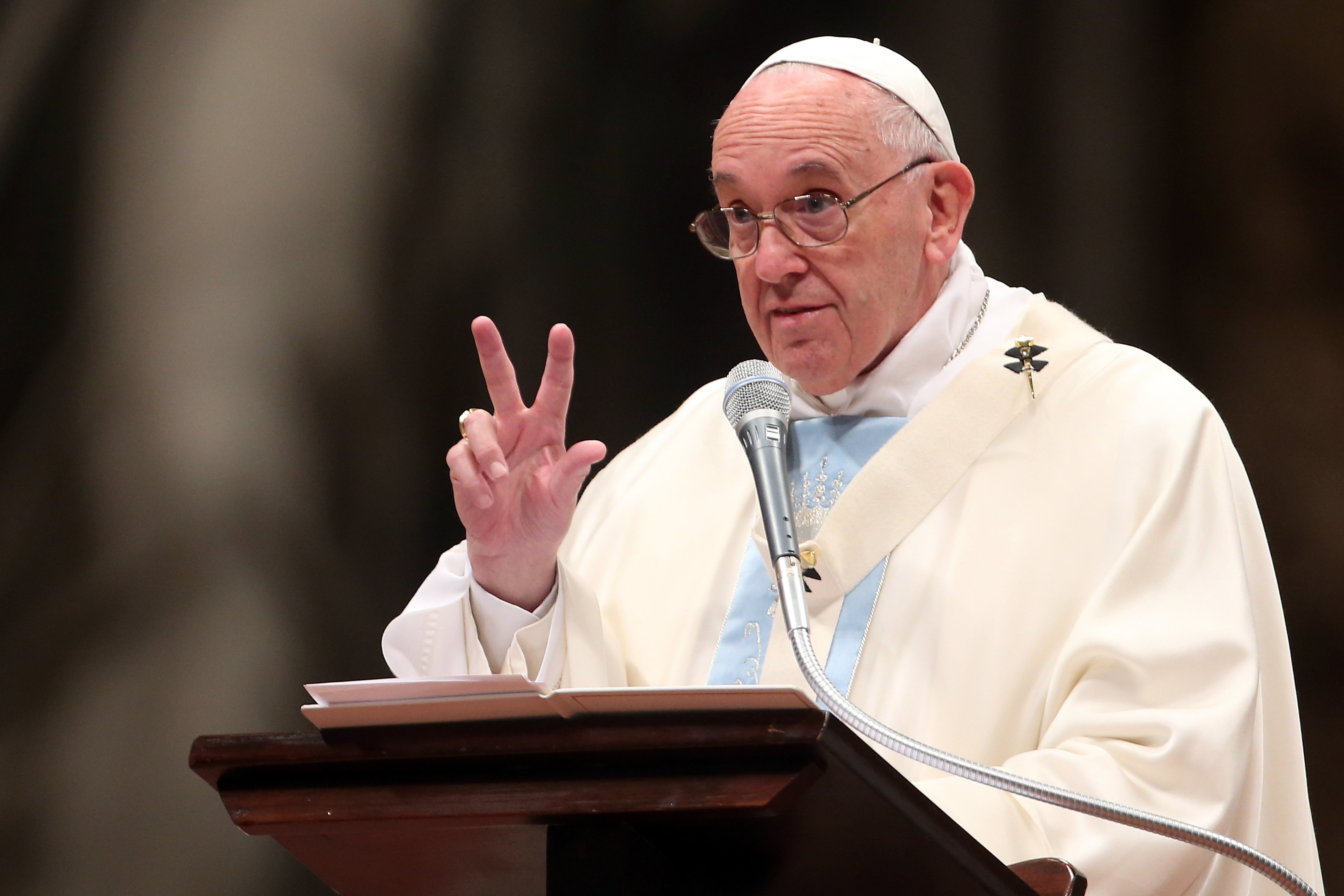 Pope Francis in Vatican City on Jan. 1, 2016
