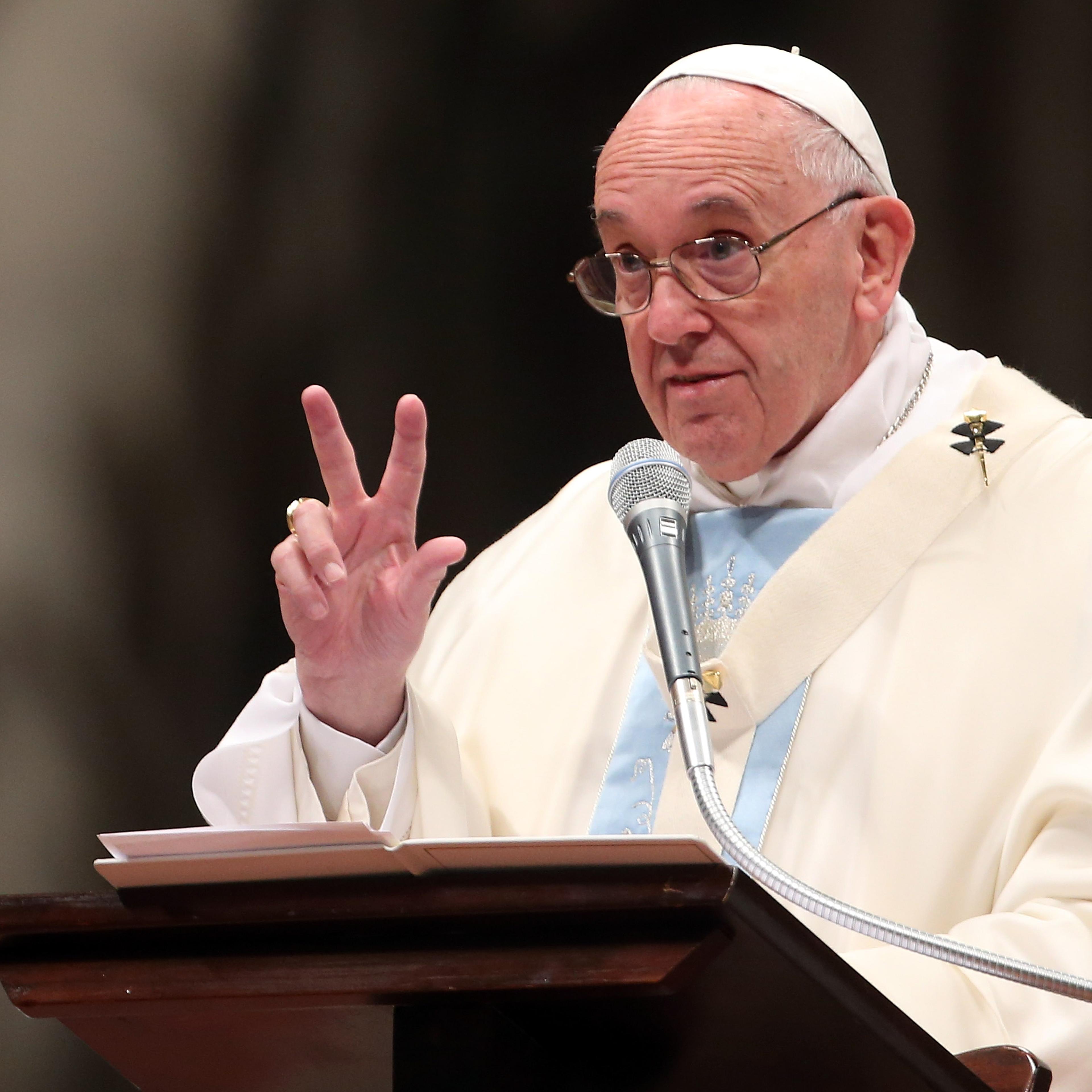 Pope Francis in Vatican City on Jan. 1, 2016