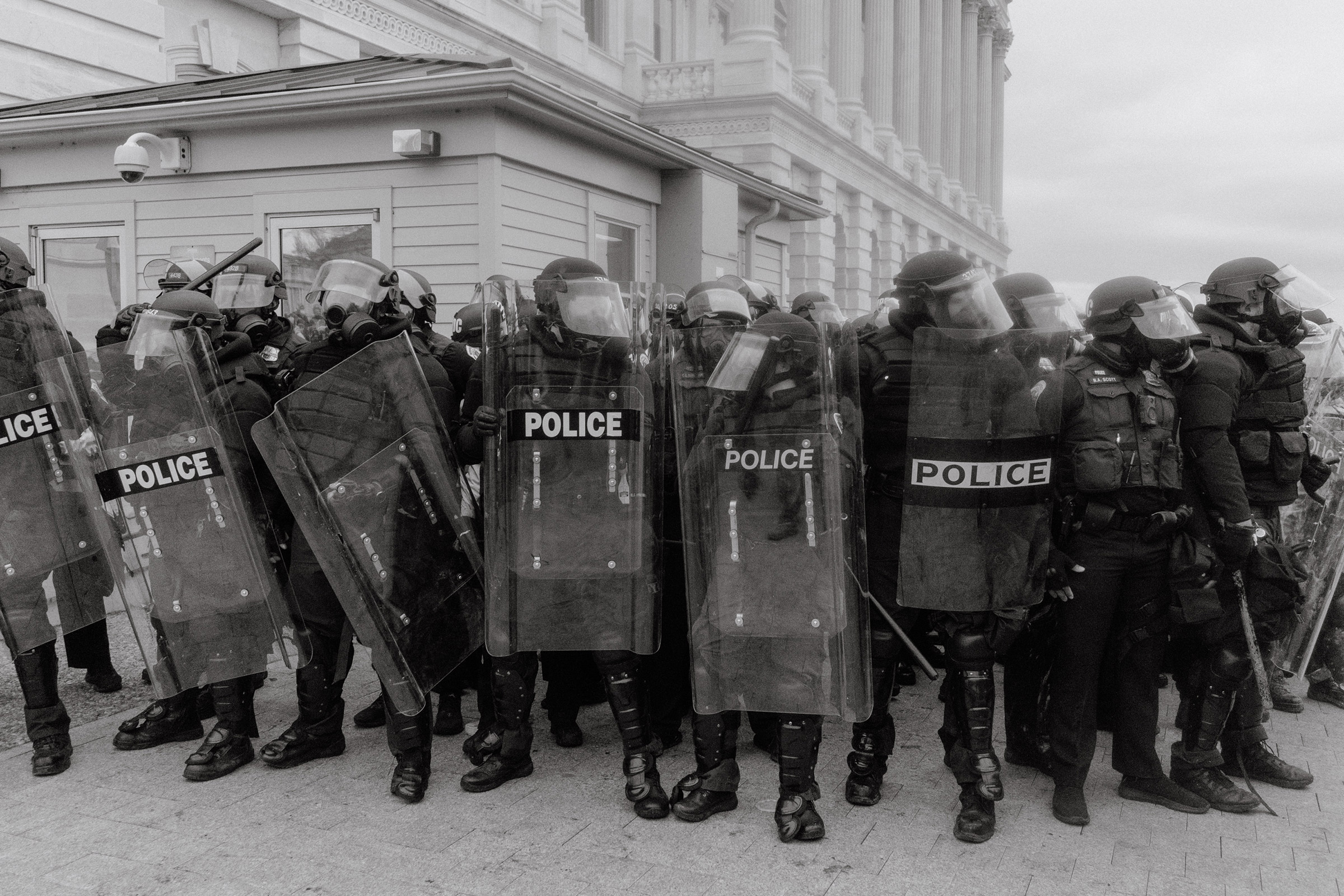 Washington DC - January 6, 2021: Supporters of President Donald Trump are seen during a protest rally calling for the decertification of Electoral College votes claiming a conspiracy theory, that has been debunked, that the general presidential election 