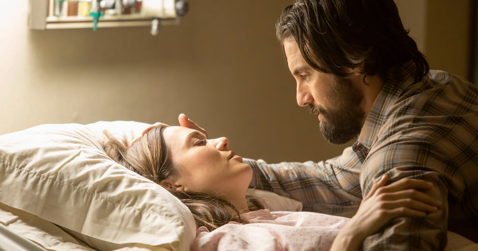 Mandy Moore and Milo Ventimiglia in This Is Us.