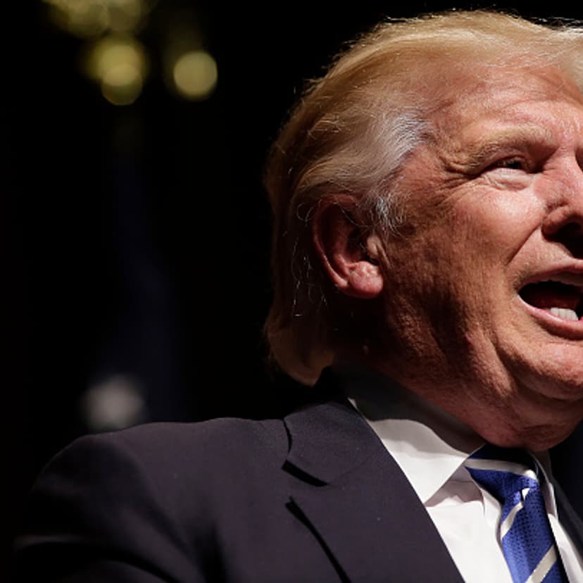 Republican Presidential candidate Donald Trump speaks during a campaign event on July 28, 2016 in Davenport, Iowa.
