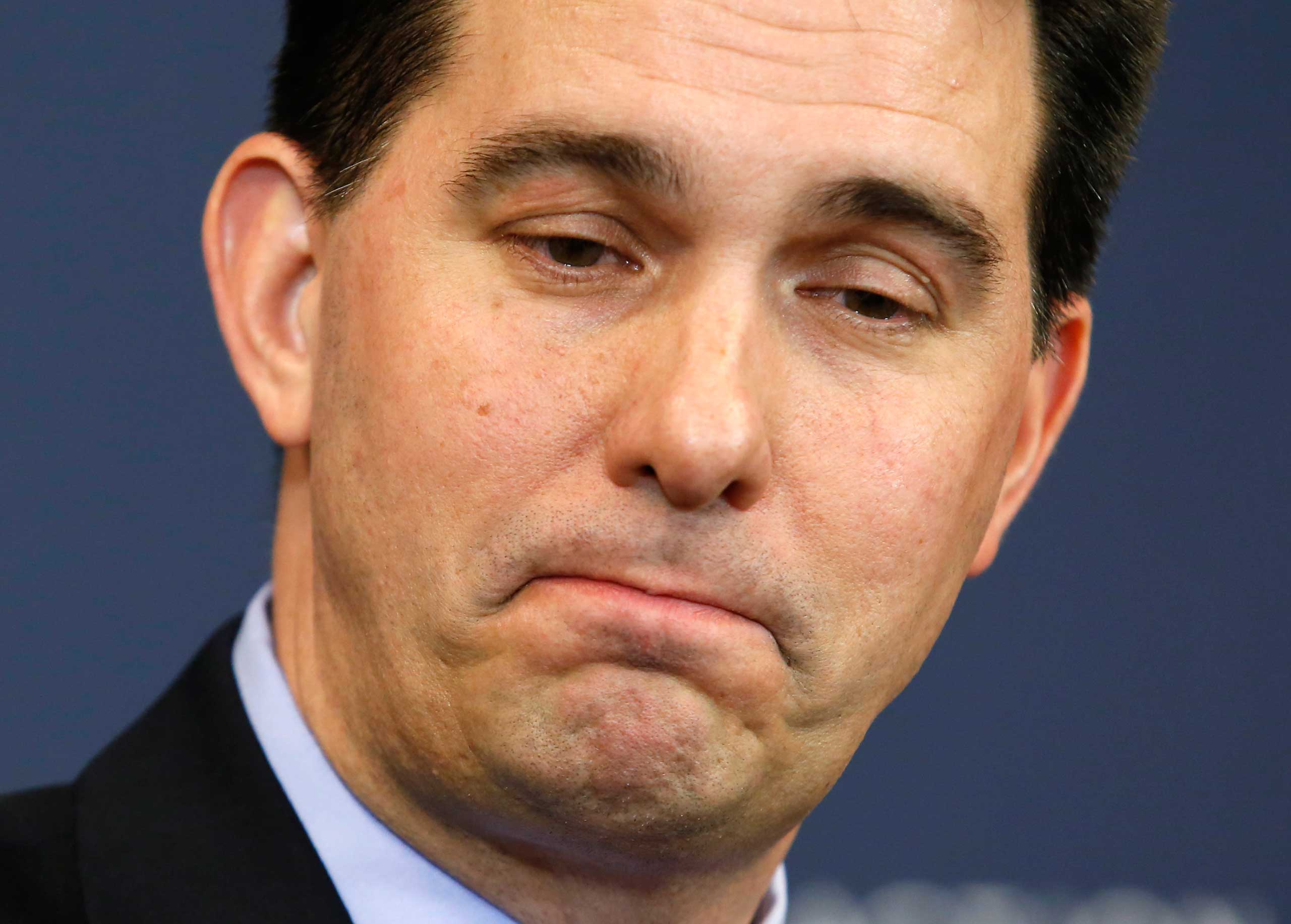 Wisconsin Governor Scott Walker participates in a panel discussion at the American Action Forum