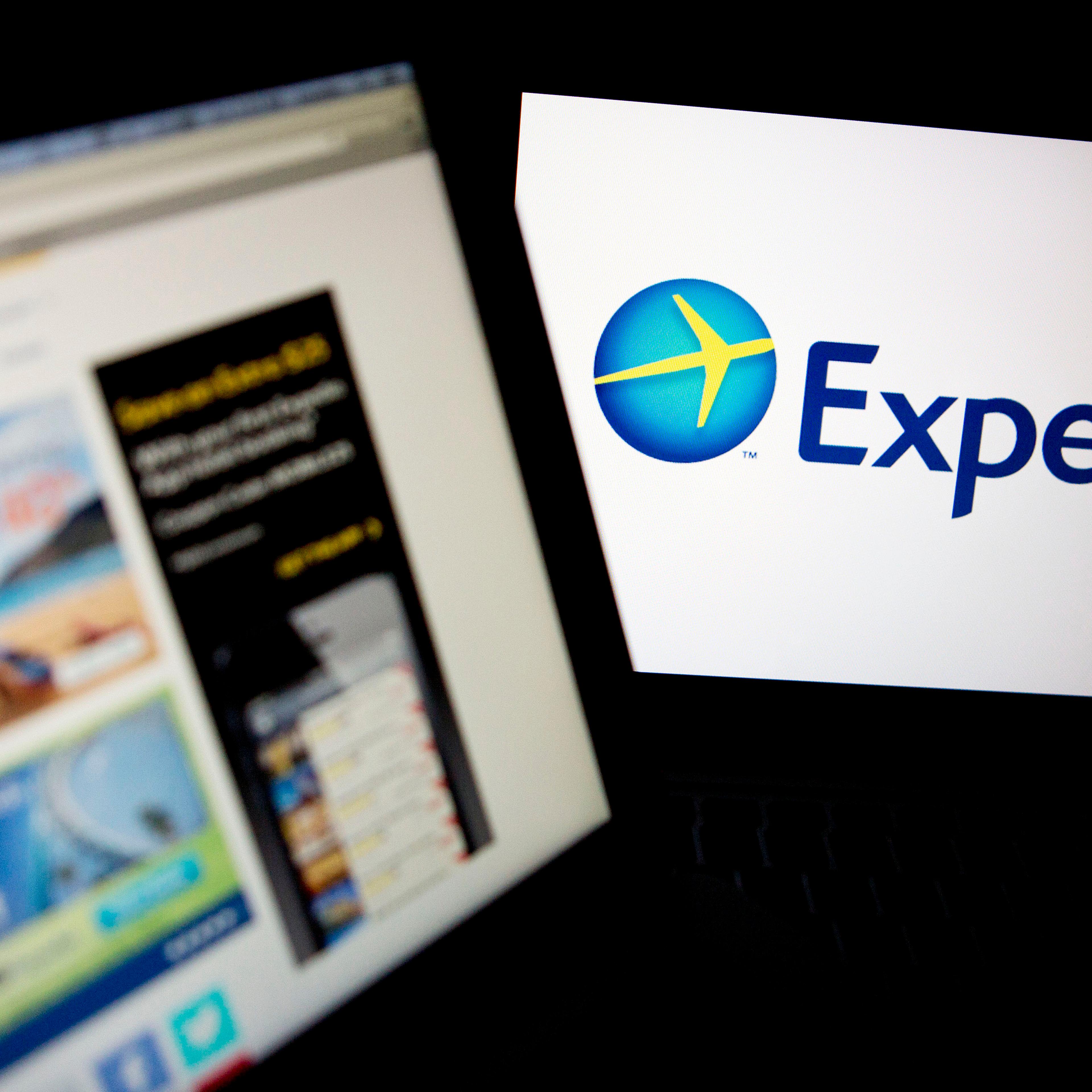The Expedia Inc. homepage and logo.