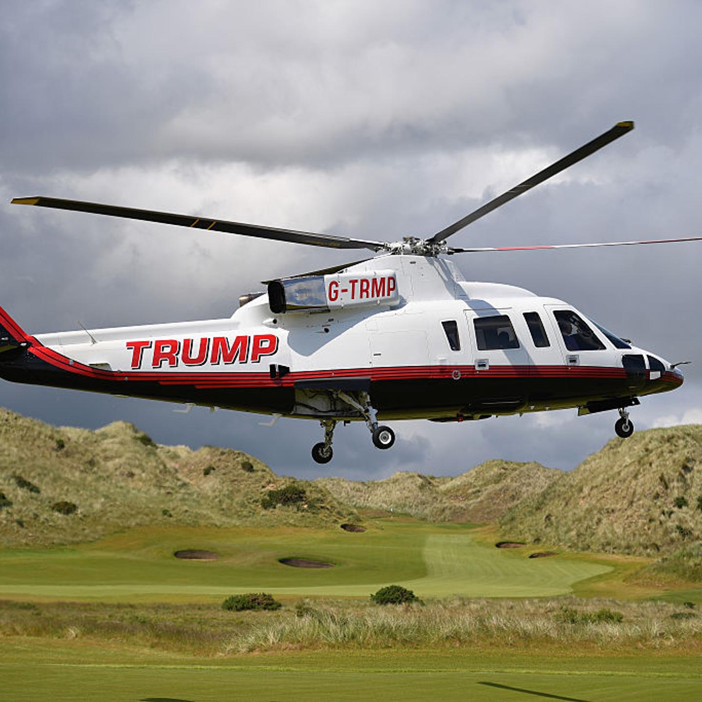 Donald Trump Visits His Golf Course in Aberdeen
