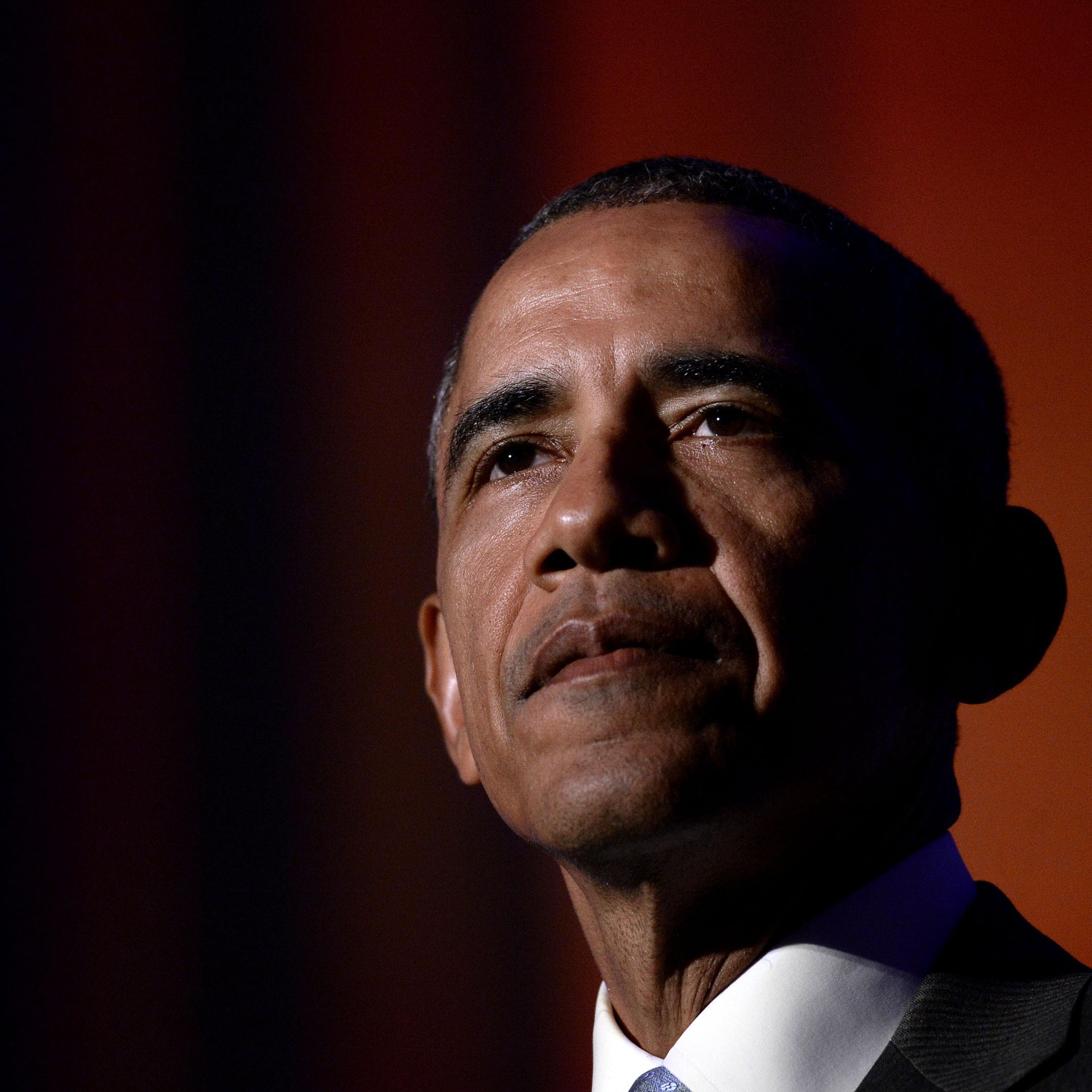 U.S. President Barack Obama delivers the keynote address at the awards dinner for Syracuse University's Toner Prize for Excellence in Political Reporting at the Andrew W. Mellon Auditorium in Washington, D.C., on March 28, 2016.