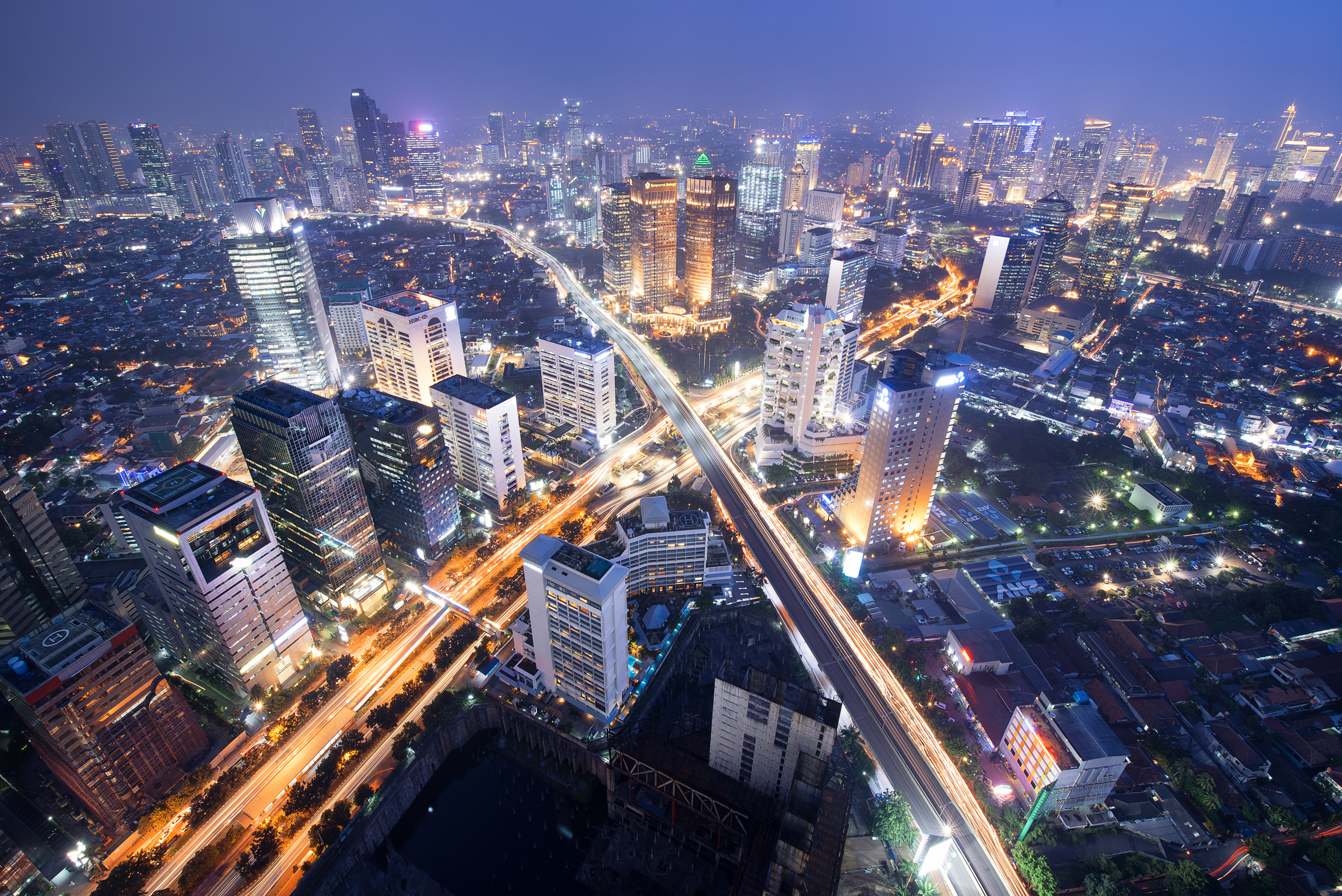 Business district, Jakarta.