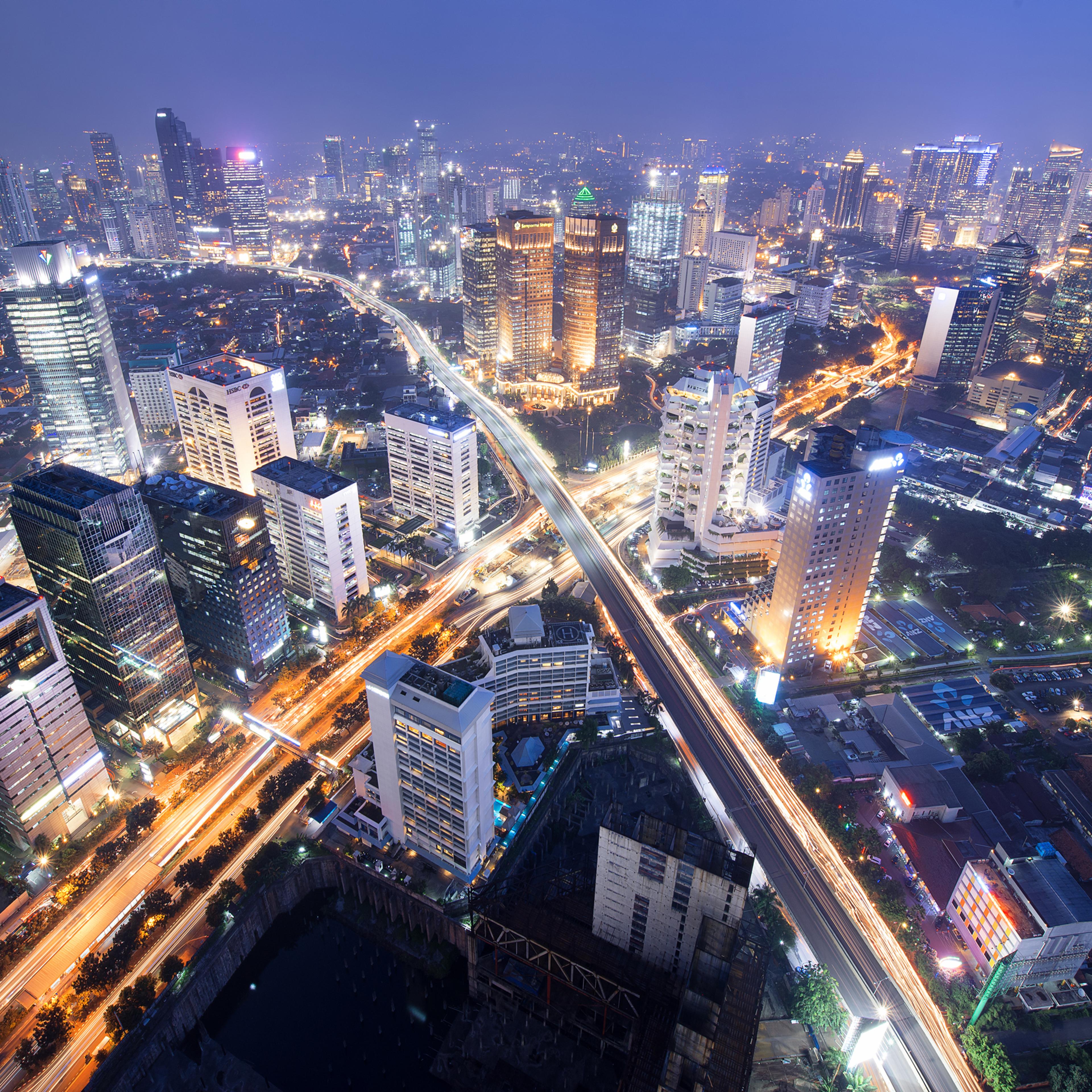 Business district, Jakarta.
