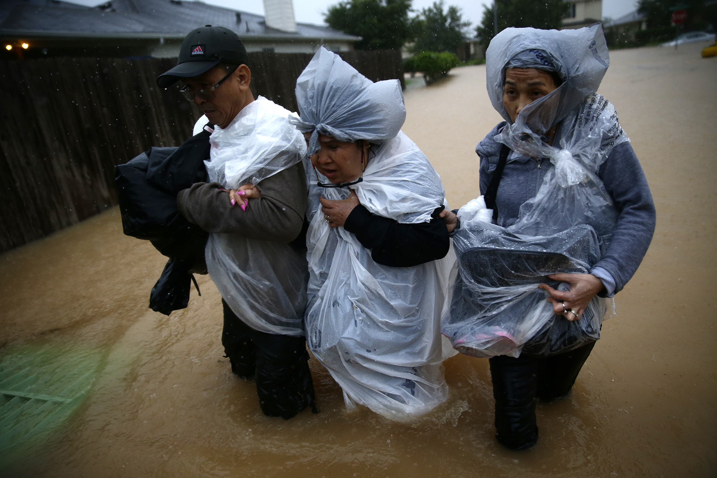 Destruction And Flooding After Hurricane Harvey Slams Into Texas Gulf Coast