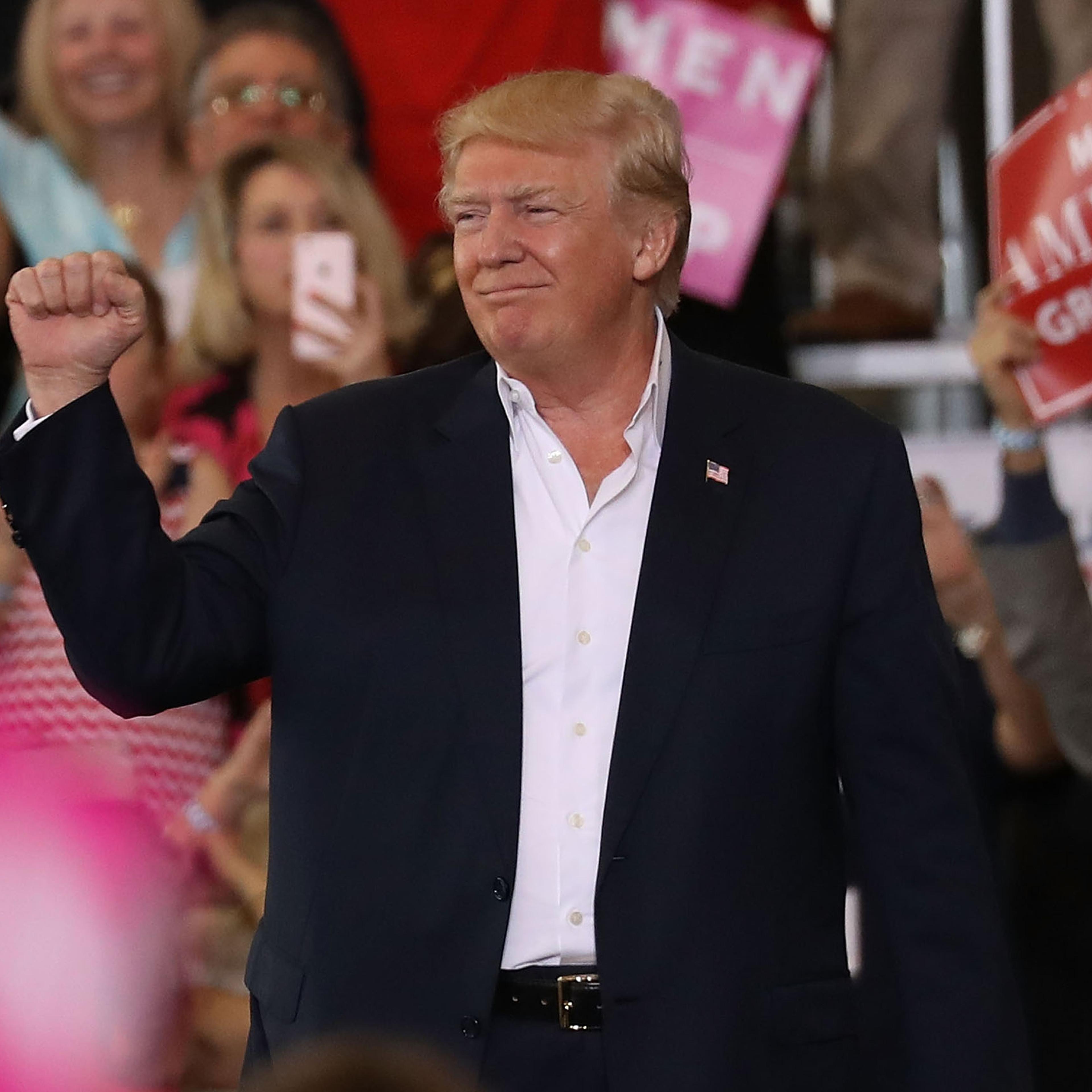 President Trump Holds Rally In Melbourne, Florida