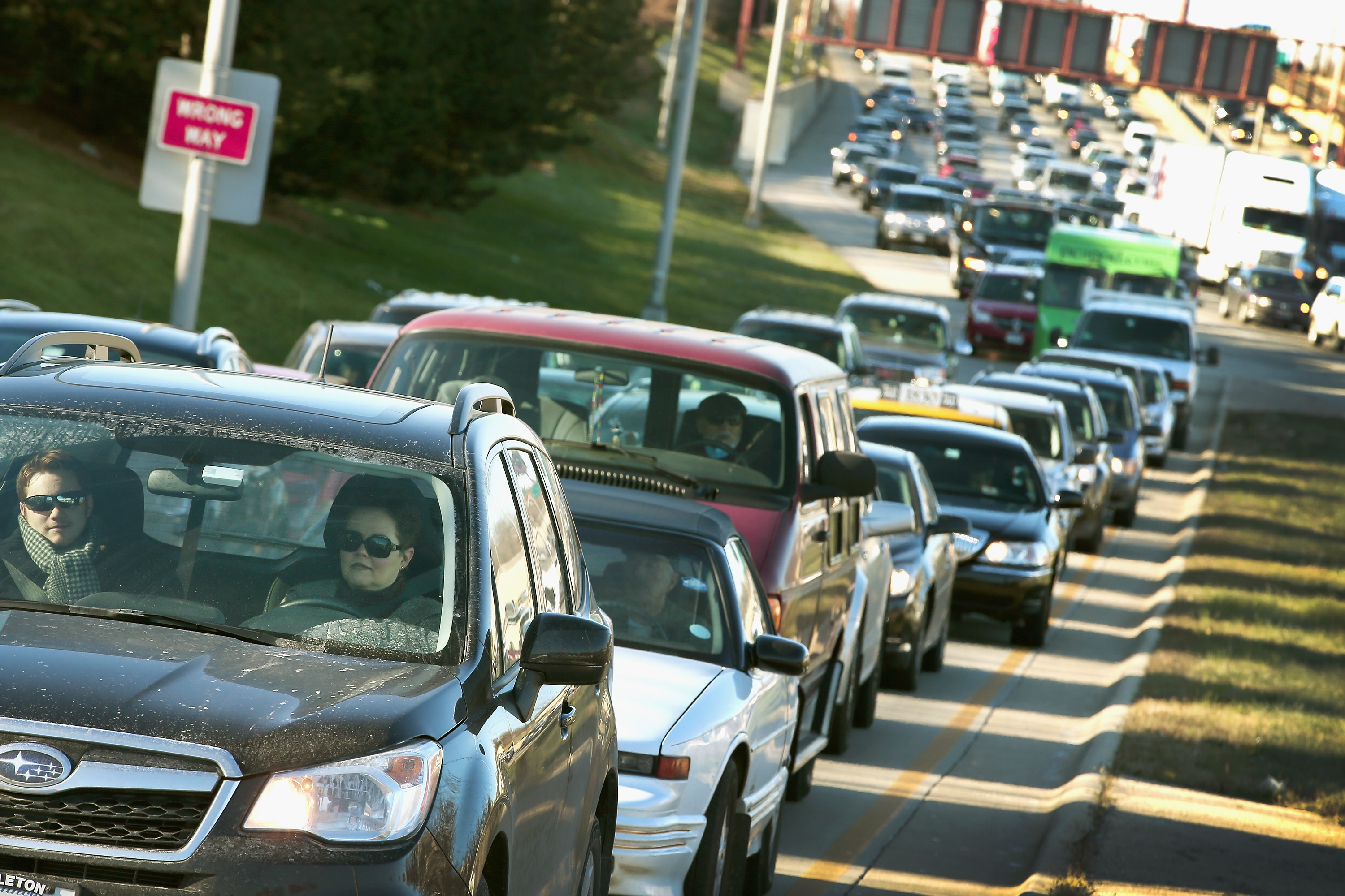 Travelers Embark On Holiday Travel Day Before Thanksgiving