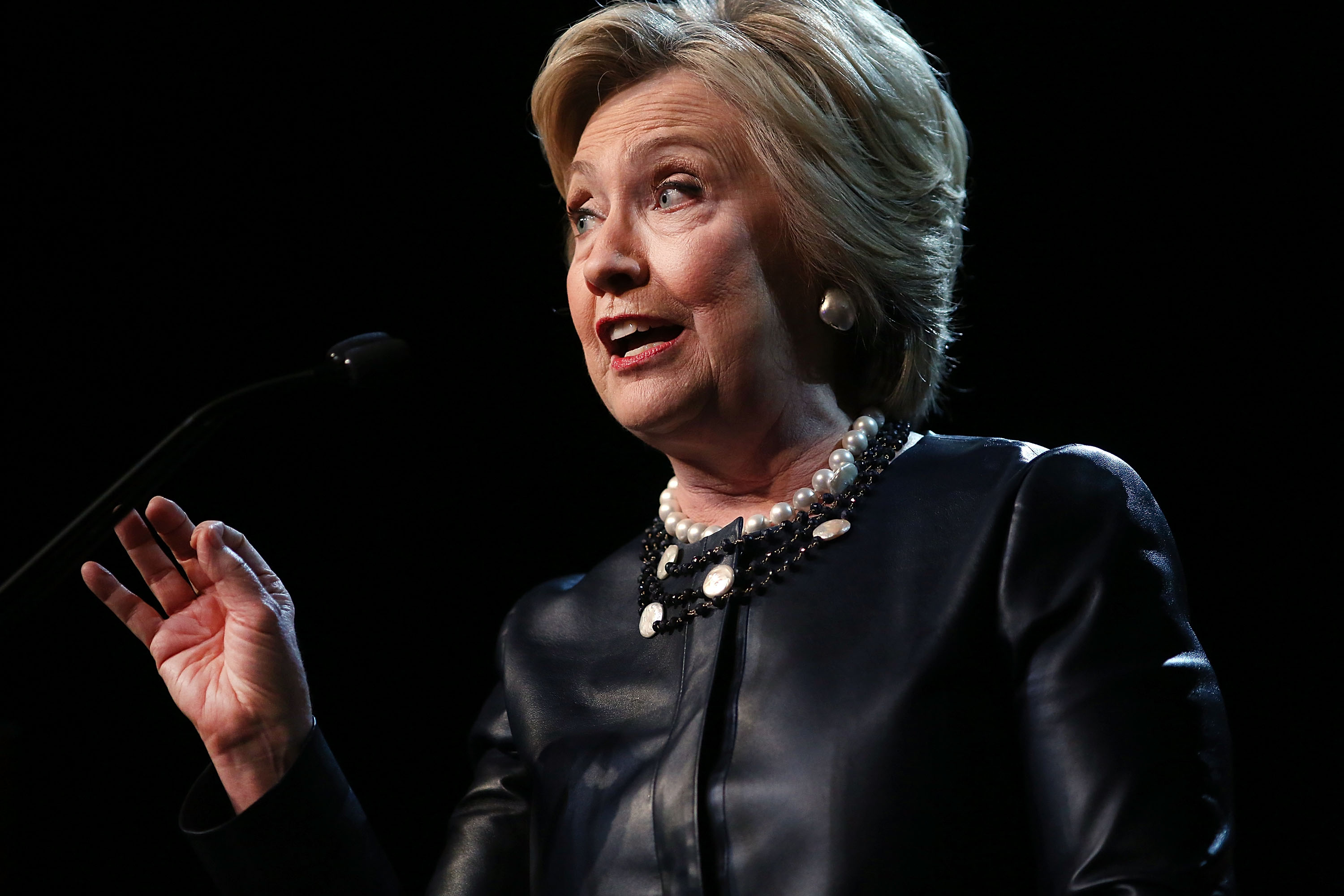 Hillary Clinton Holds Campaign Event At New York City's Apollo Theater