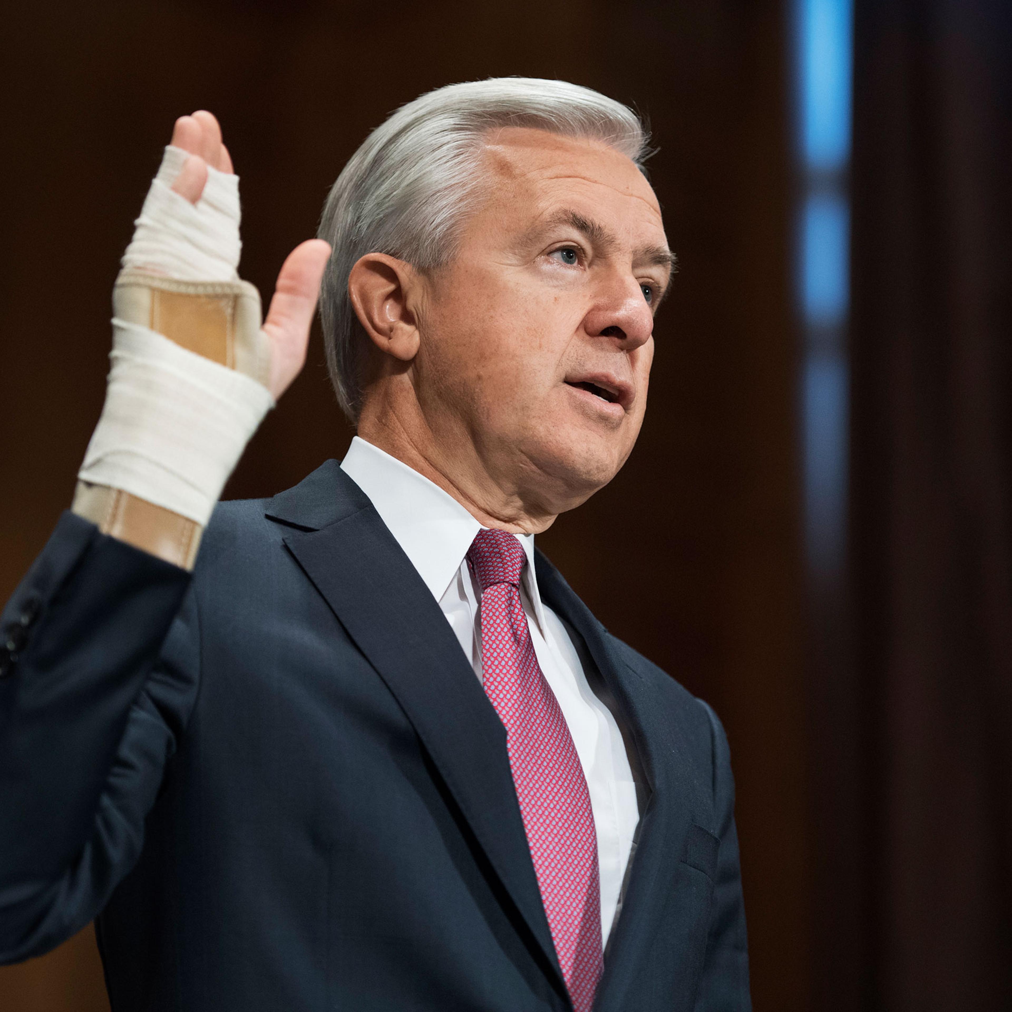 ‘I am deeply sorry that we failed to fulfill our responsibility,’ said John Stumpf, chairman and CEO of Wells Fargo, in a Senate hearing on its massive, multiyear customer fraud