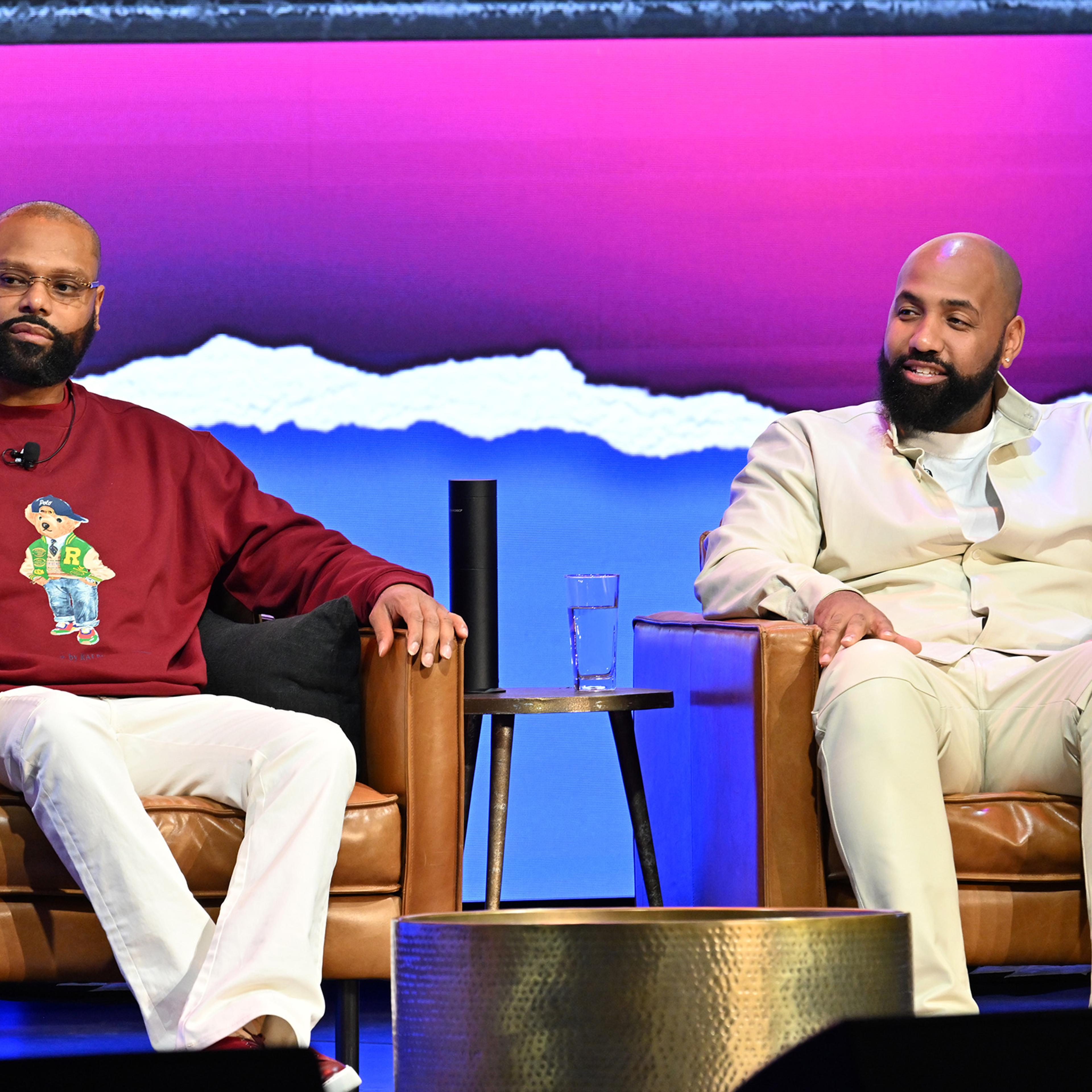 Bilal and Millings at Black Entrepreneurs Day in Atlanta on Nov. 22