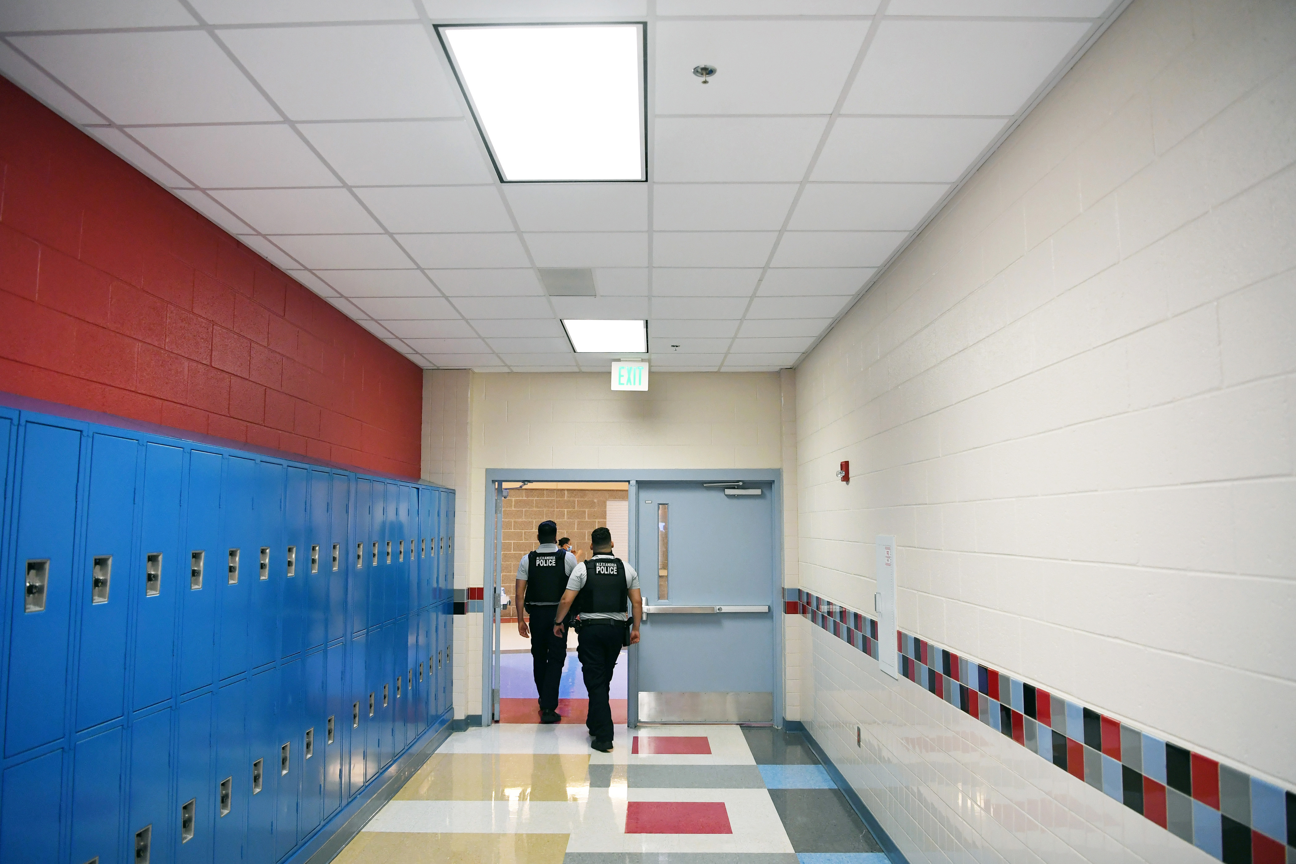 School rescource officers at T.C. Williams High School - Alexandria, VA