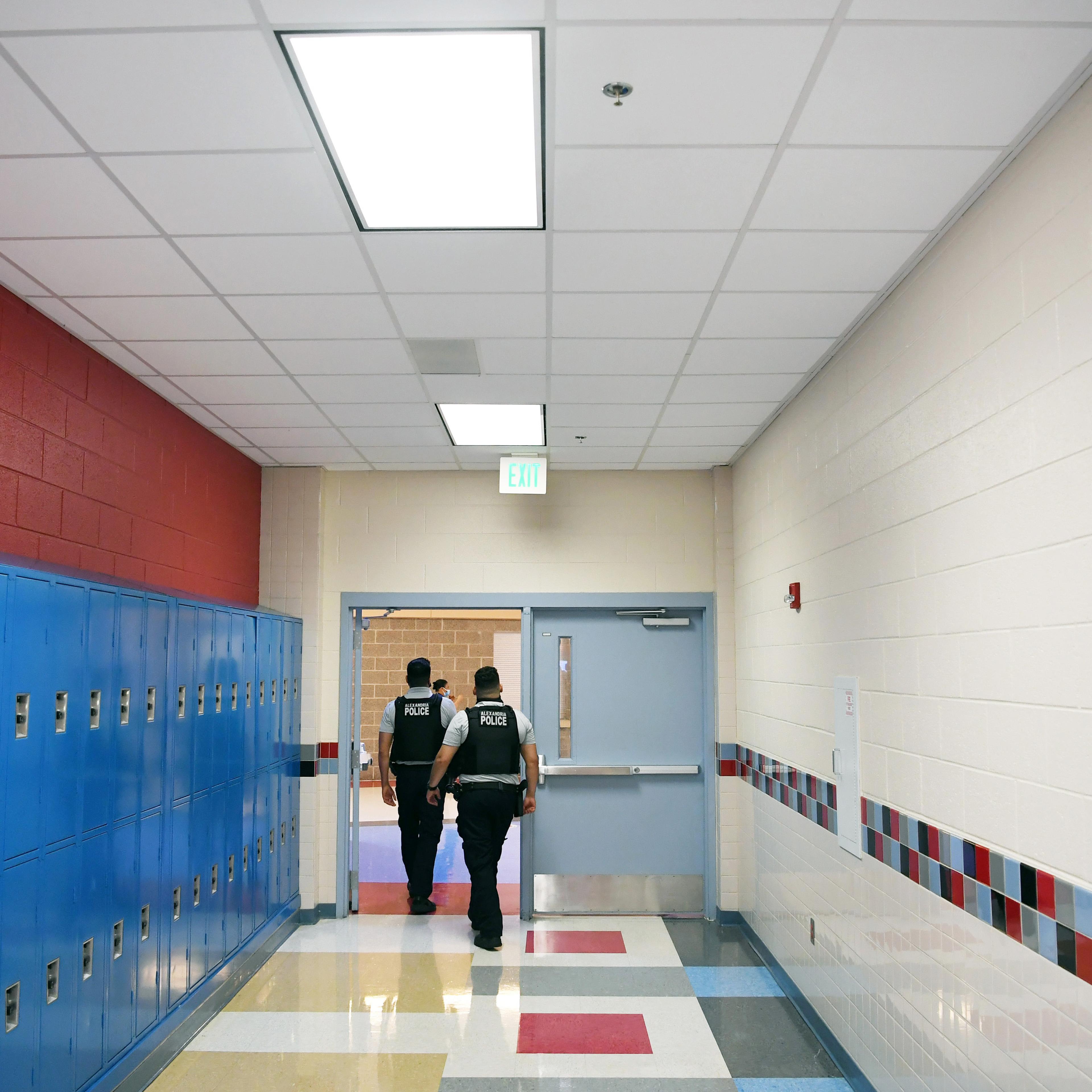 School rescource officers at T.C. Williams High School - Alexandria, VA