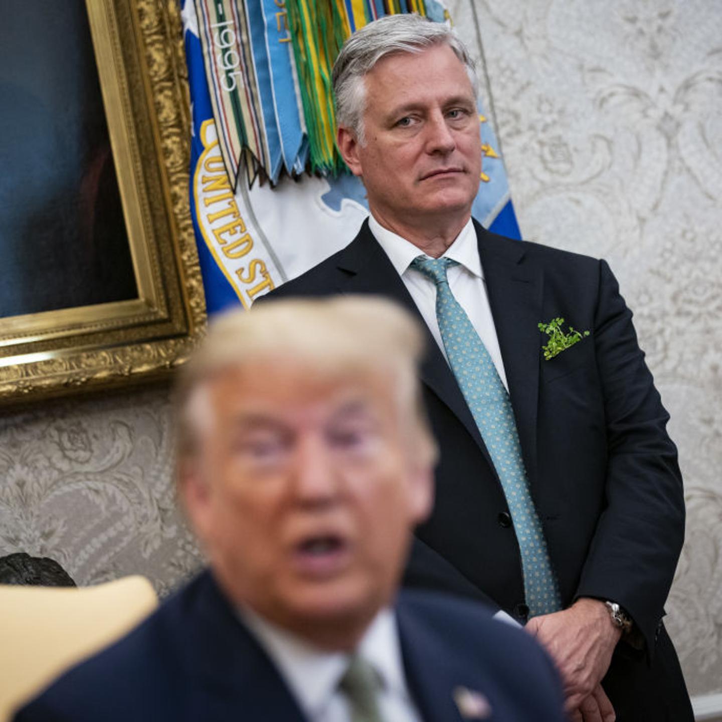 President Trump and Robert O'Brien, national security advisor