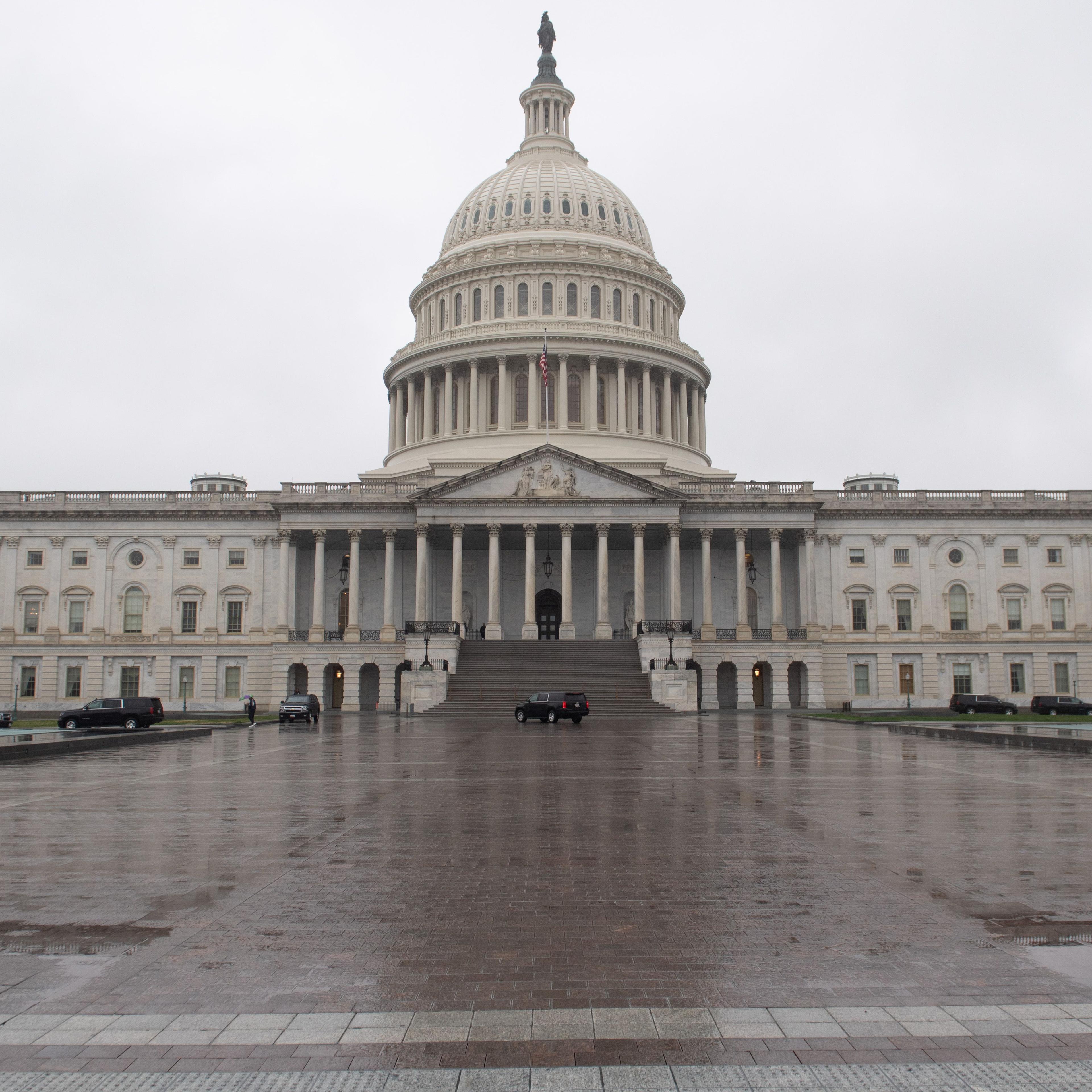 The US Capitol is seen in Washington, DC, March 23, 2020.