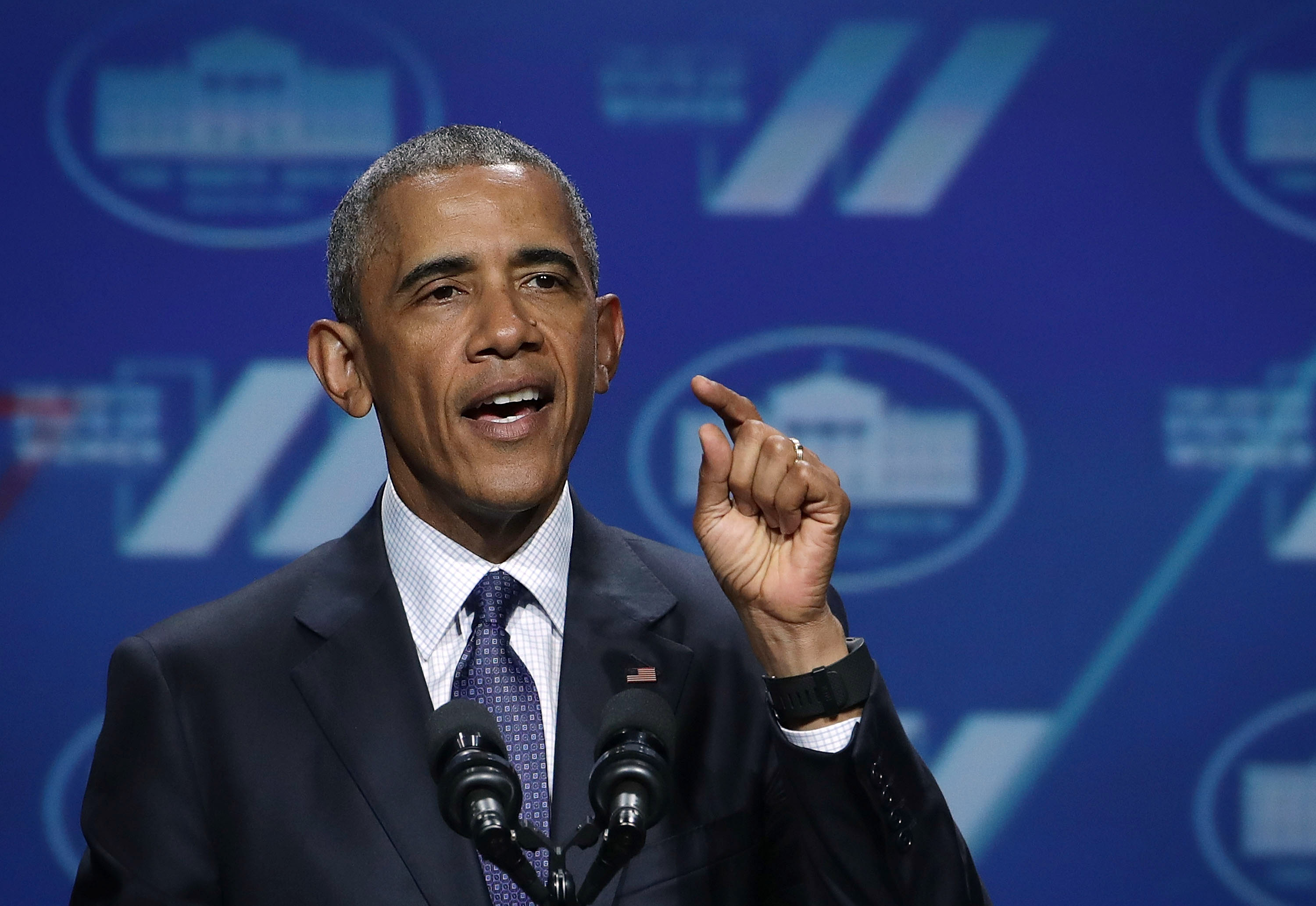 U.S. President Barack Obama speaks during the White House Summit on the United State Of Women June 14, 2016 in Washington, DC.