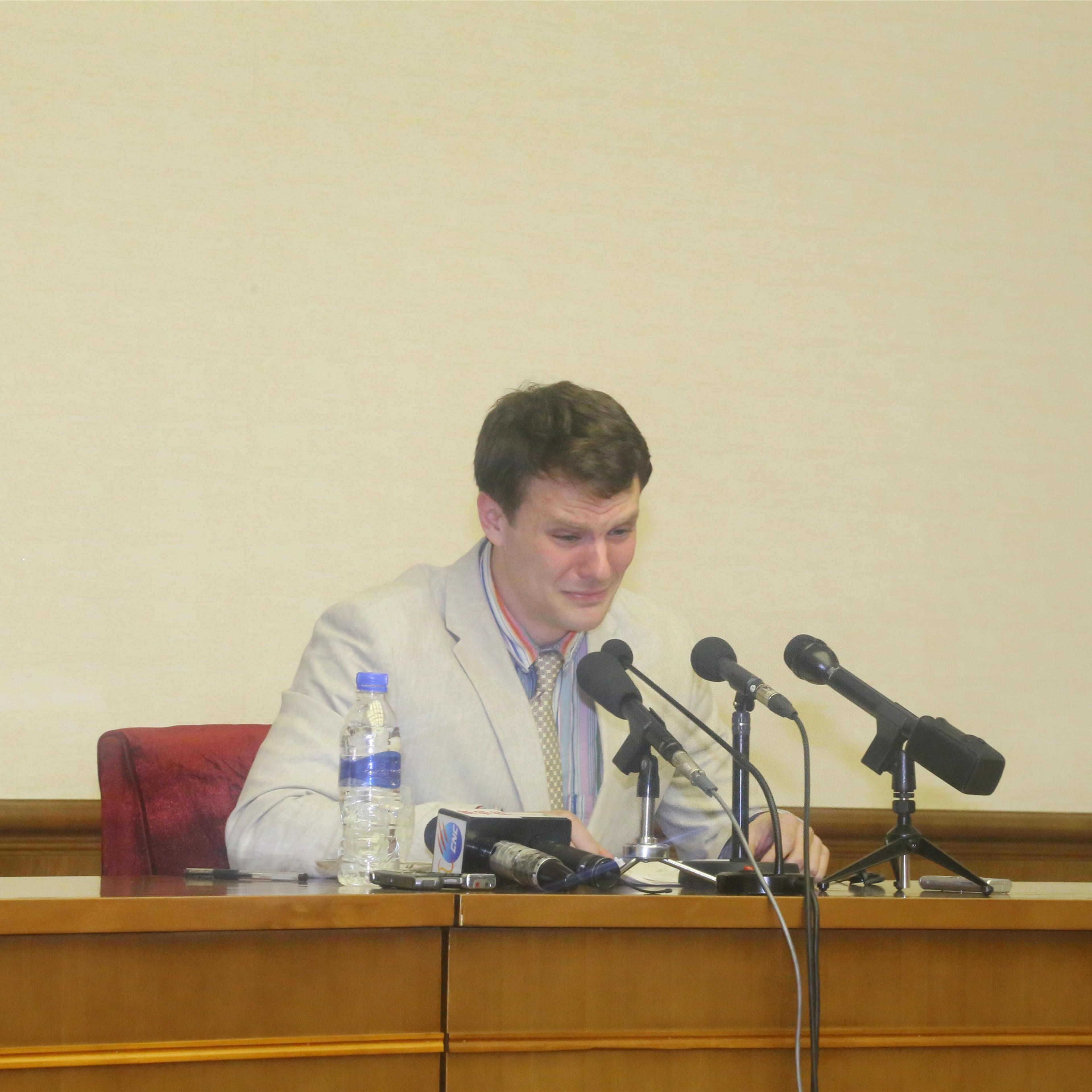 DPRK-PYONGYANG-AMERICAN STUDENT