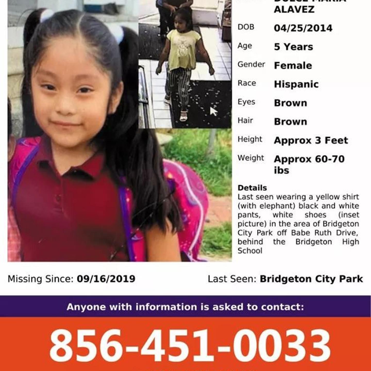 Dulce Maria Alavez missing poster