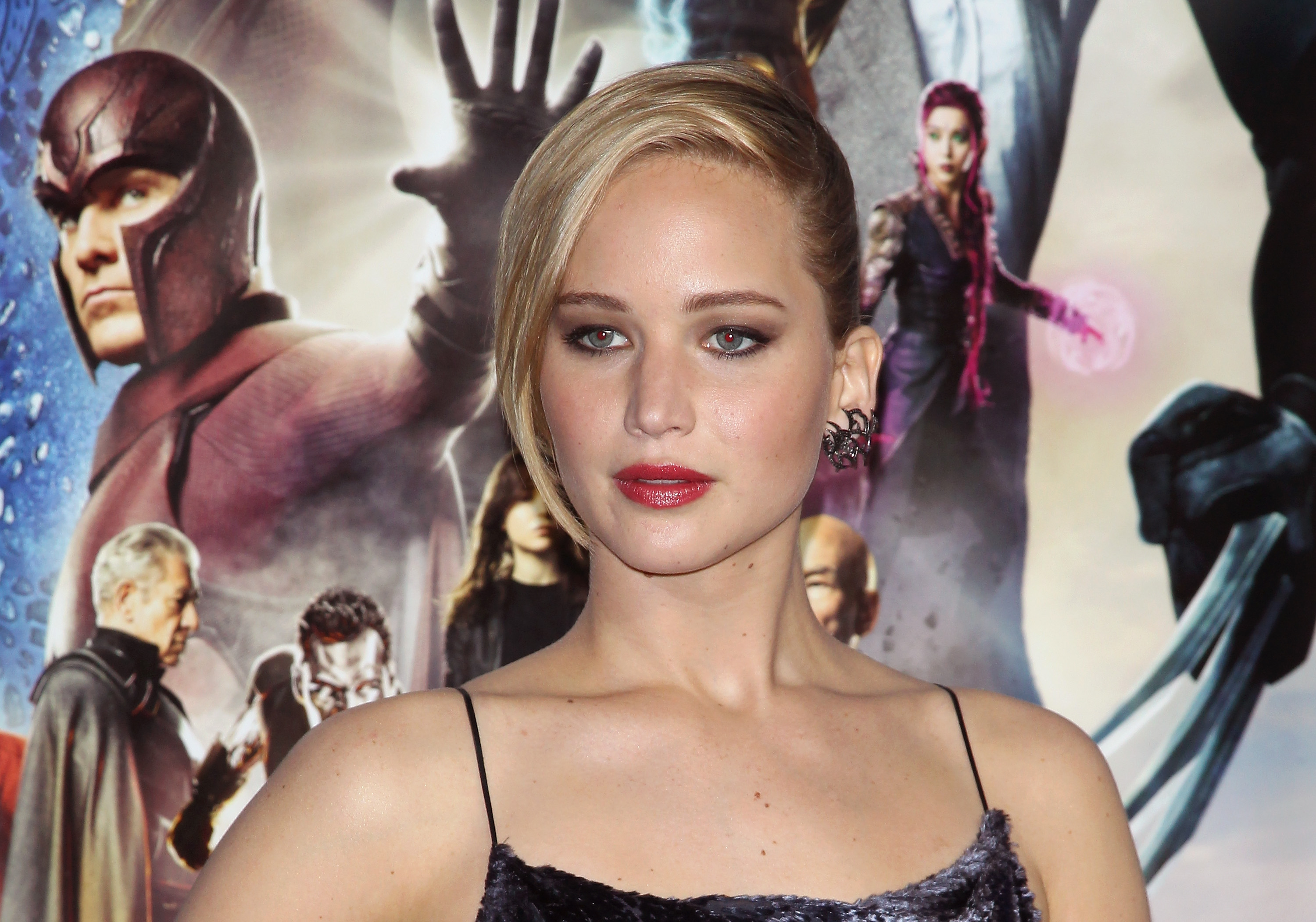 Jennifer Lawrence attends the "X-Men: Days Of Future Past" World Premiere on May 10, 2014 in New York City.
