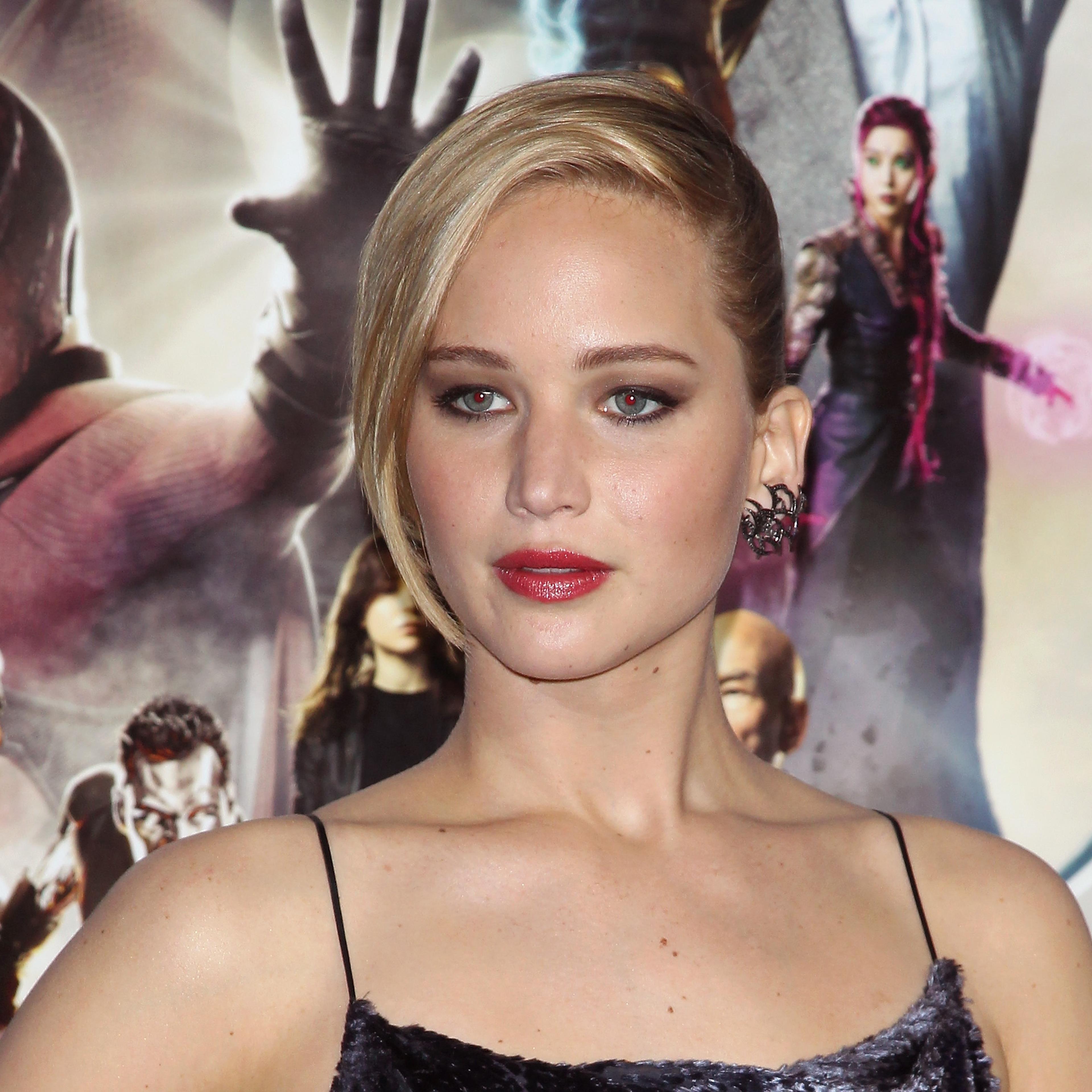Jennifer Lawrence attends the "X-Men: Days Of Future Past" World Premiere on May 10, 2014 in New York City.