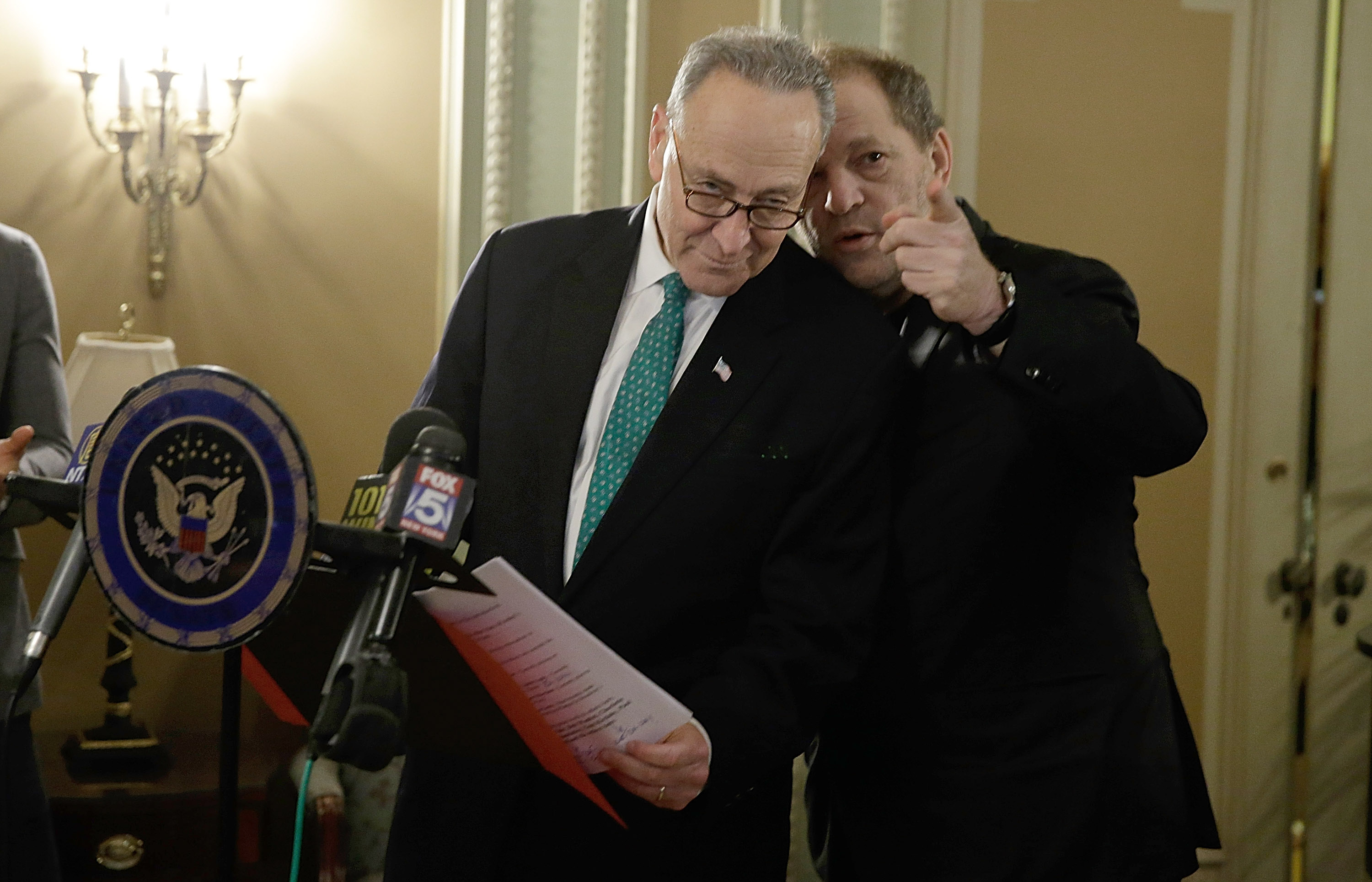 U.S. Senator Charles E. Schumer Commemorates Last Week's Change In Federal Tax Law Benefits With Broadway Stars