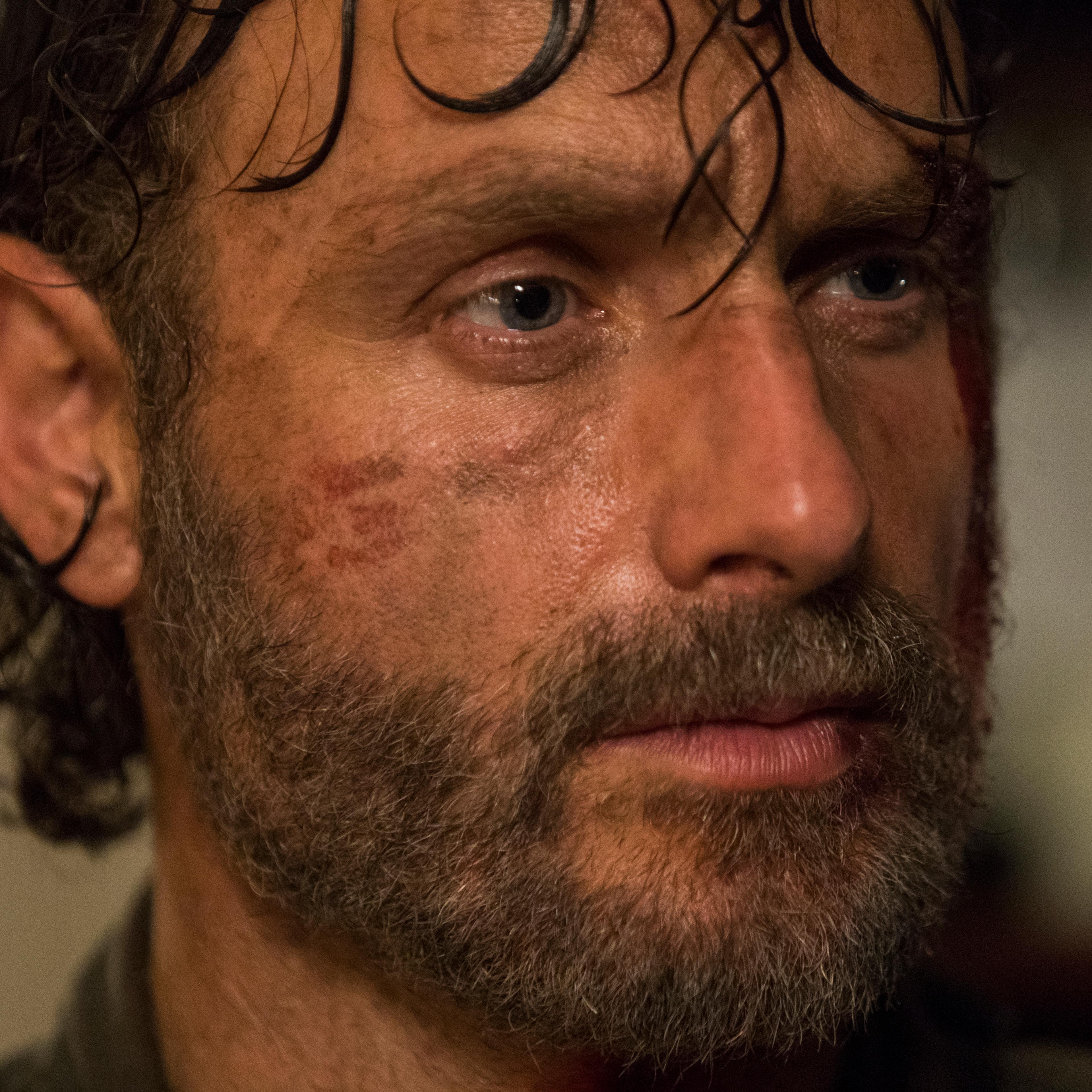 Andrew Lincoln as Rick Grimes in The Walking Dead Season 8, Episode 2