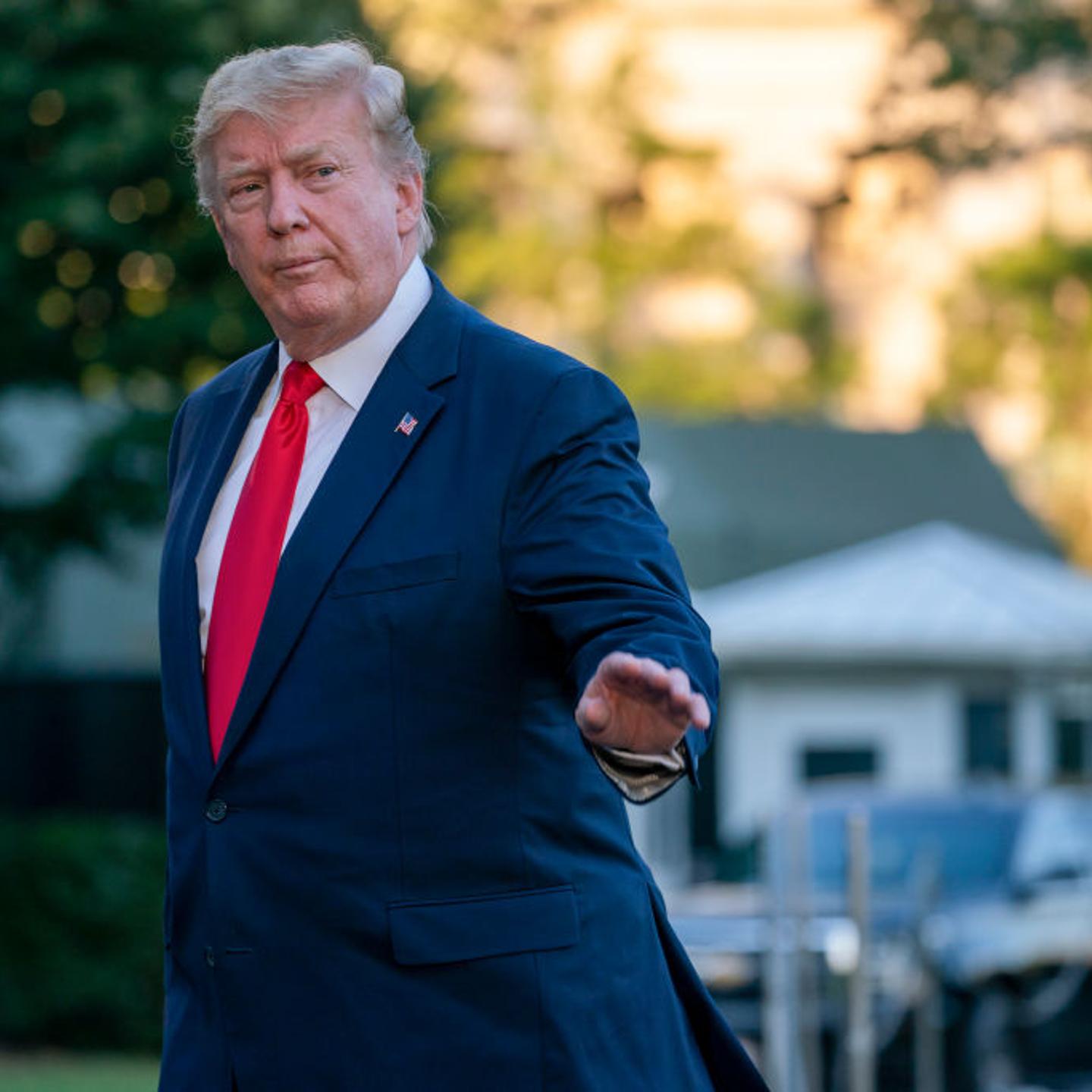 President Donald Trump Returns To The White House After Trip Abroad