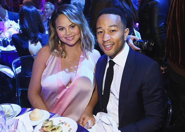 Chrissy Teigen and John Legend attend City Harvest's 35th Anniversary Gala